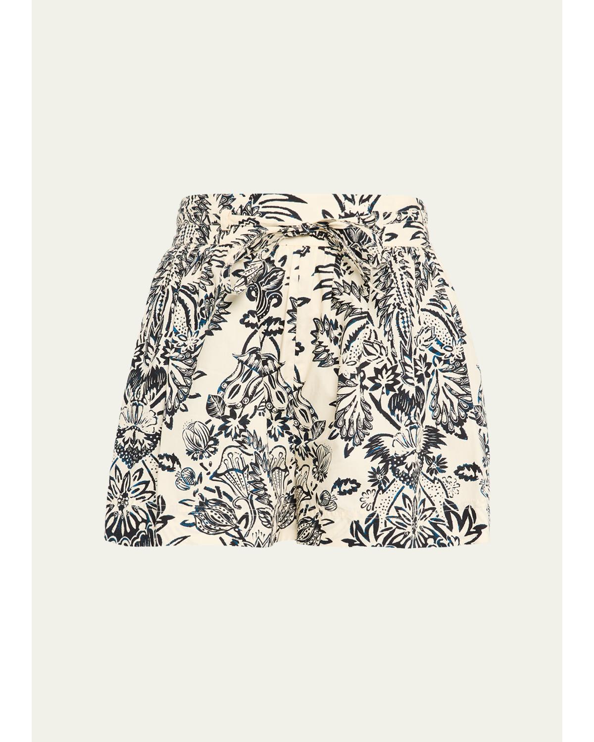 Rowan Belted Cotton Shorts