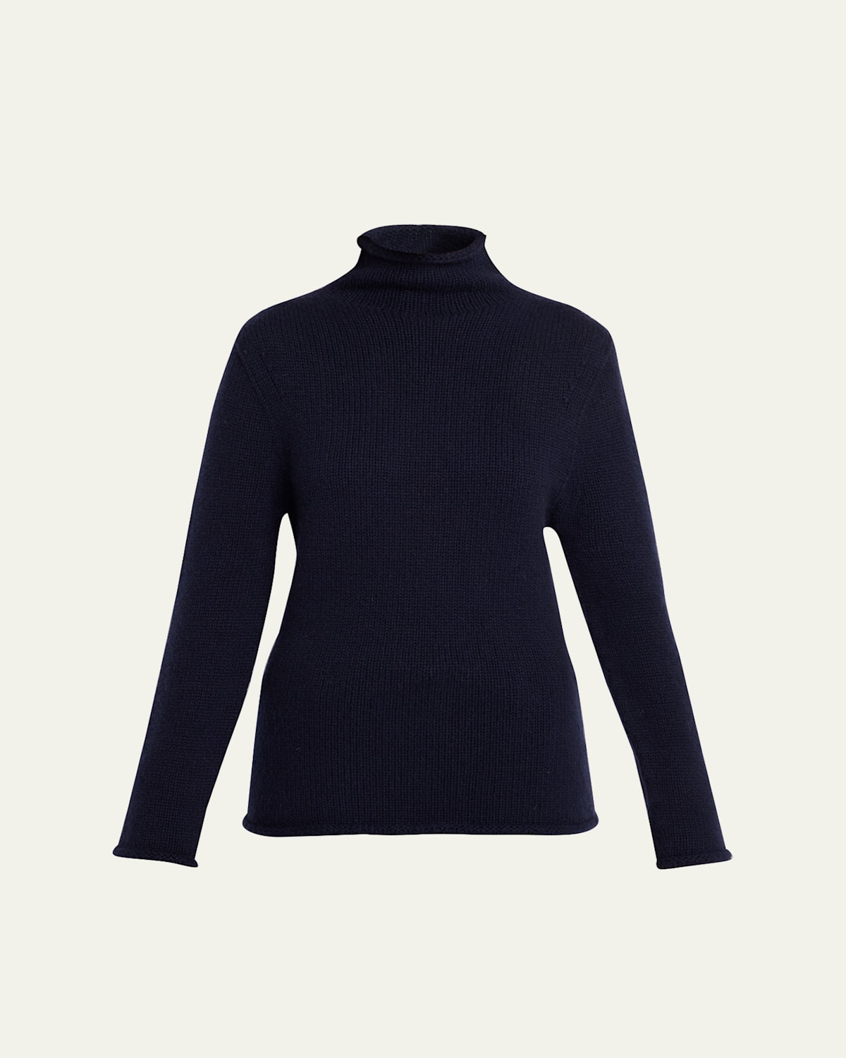 The Row Mariam Mock-neck Cashmere Sweater In Blue