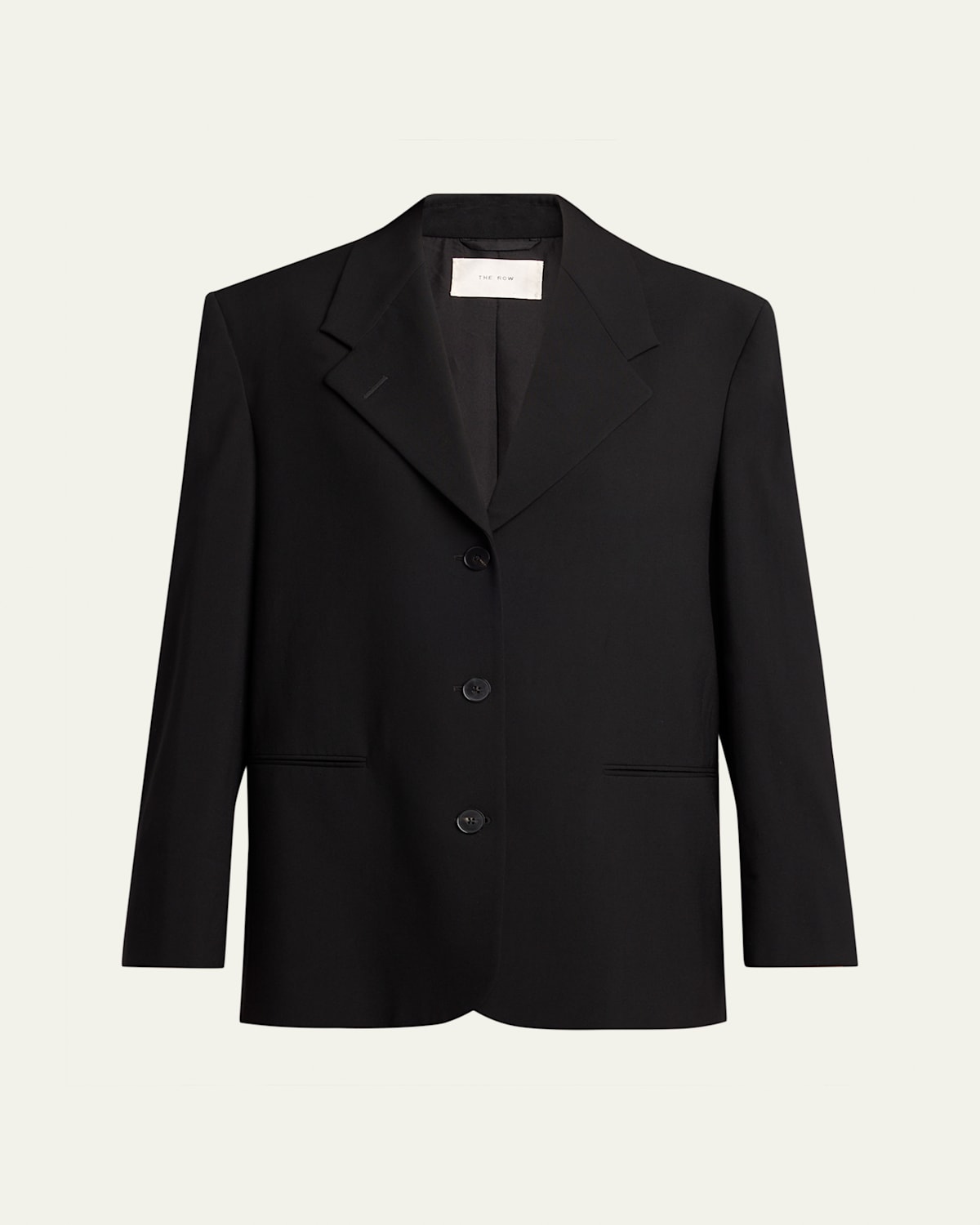 The Row Selim Single-breasted Oversized Blazer Jacket In Black