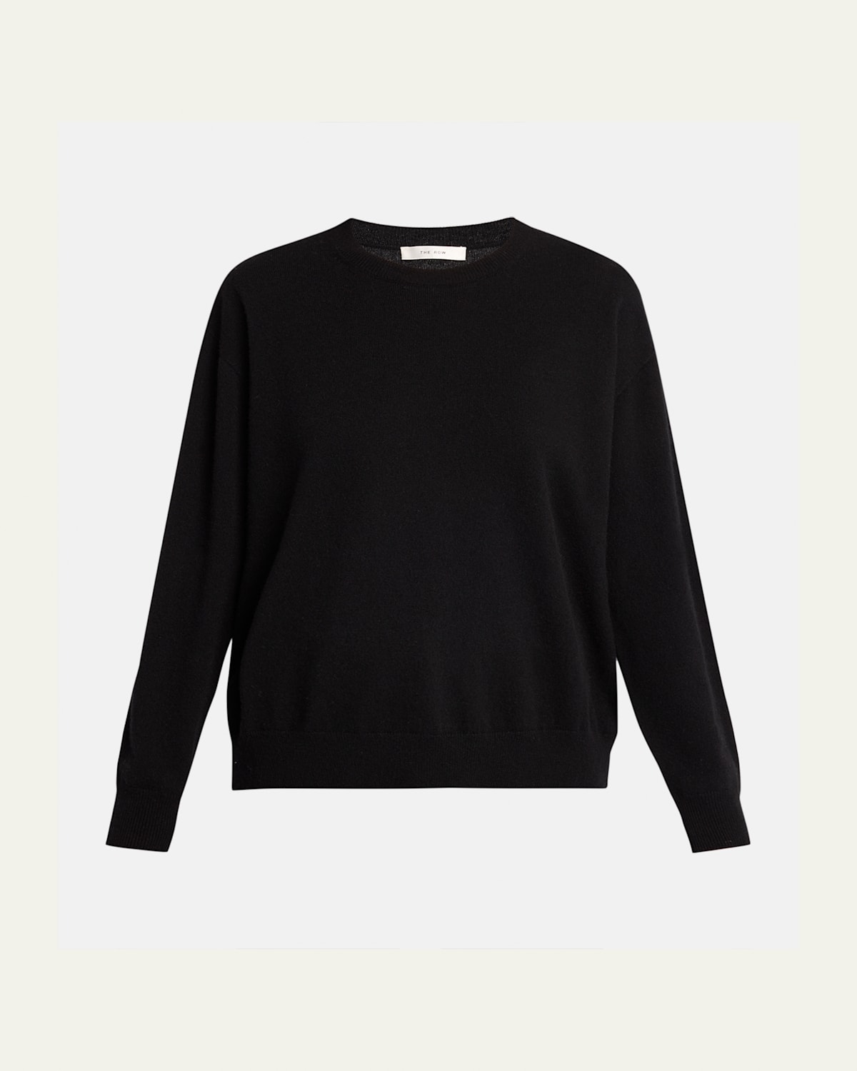 The Row Misael Cashmere Crewneck Sweater In Black