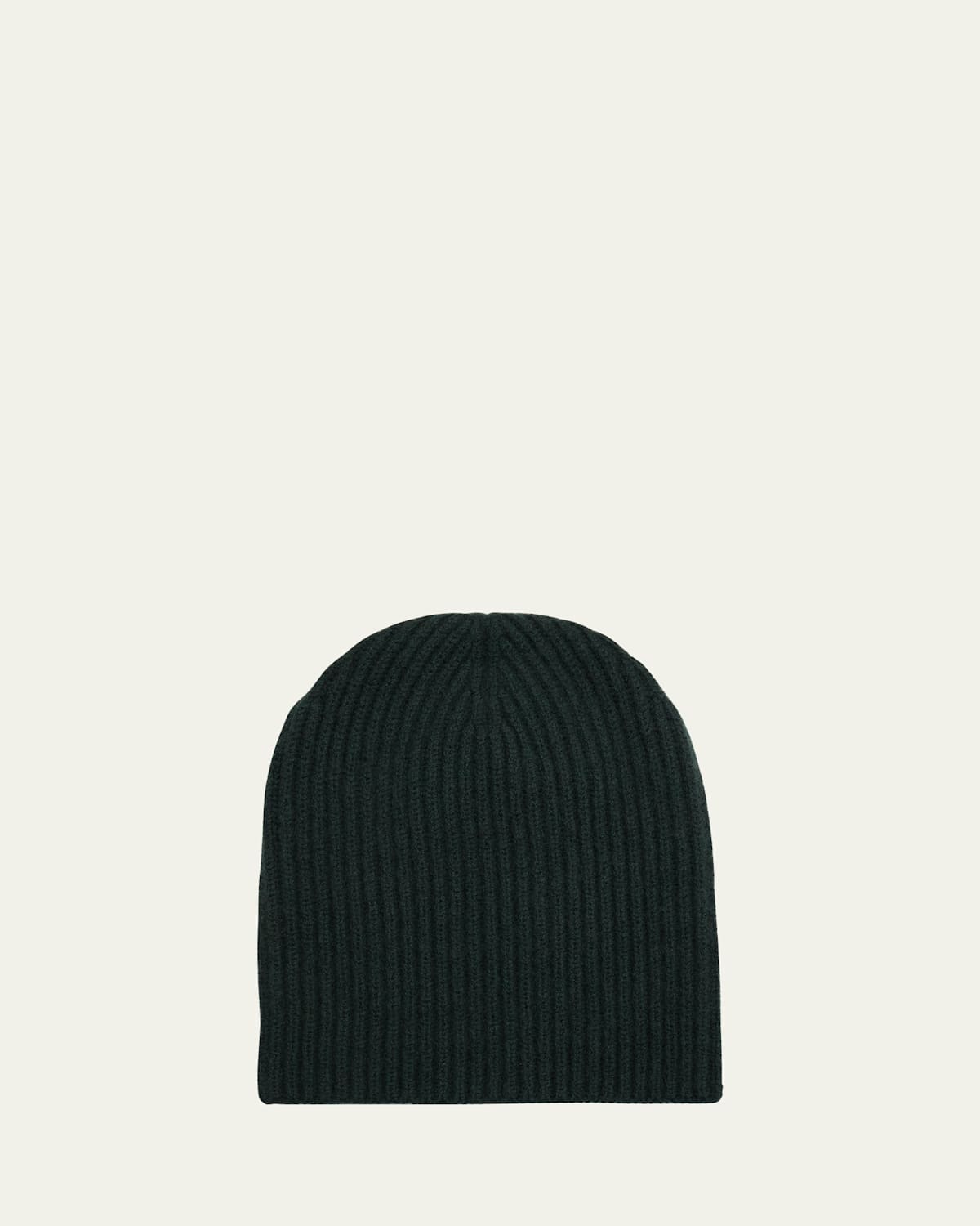 Loro Piana Men's Ribbed Cashmere and Silk Beanie Hat