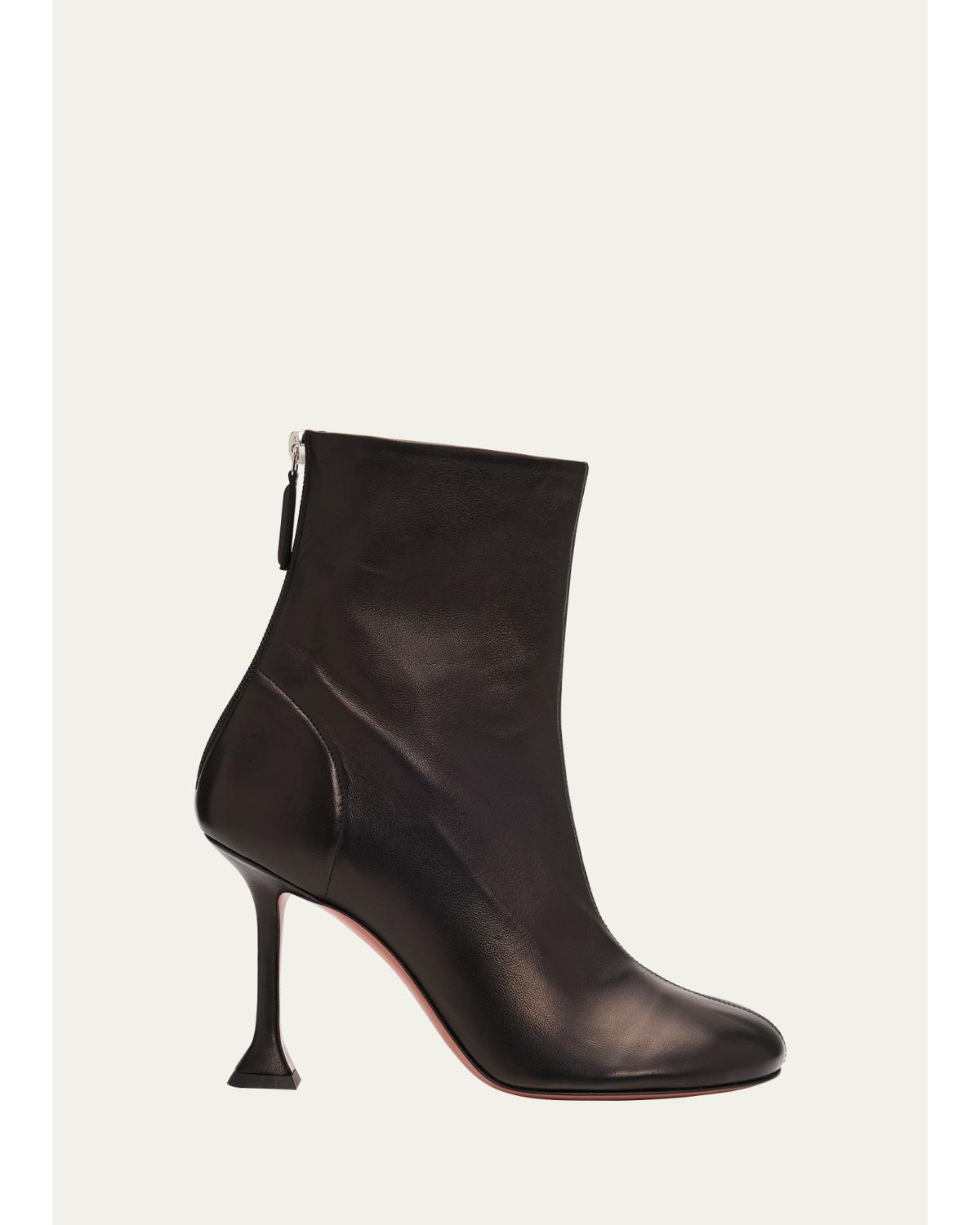 95mm Iris Leather Booties