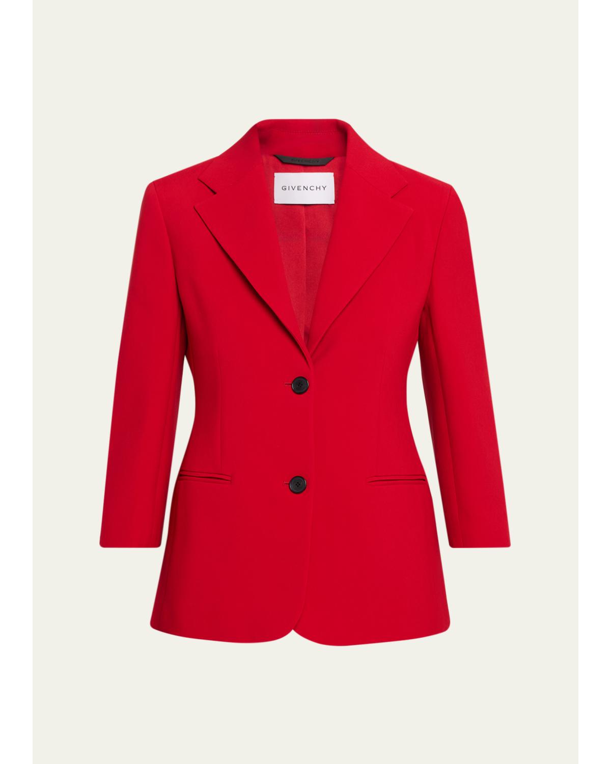 Single-Breasted Blazer Jacket