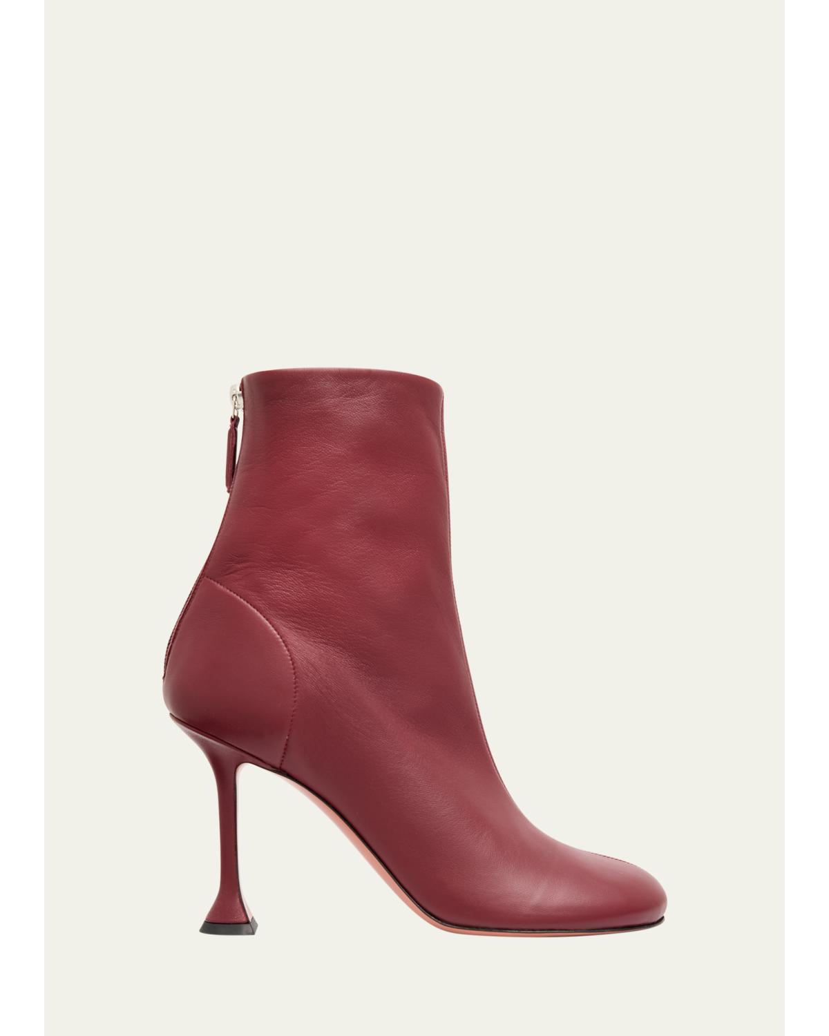 95Mm Iris Leather Booties
