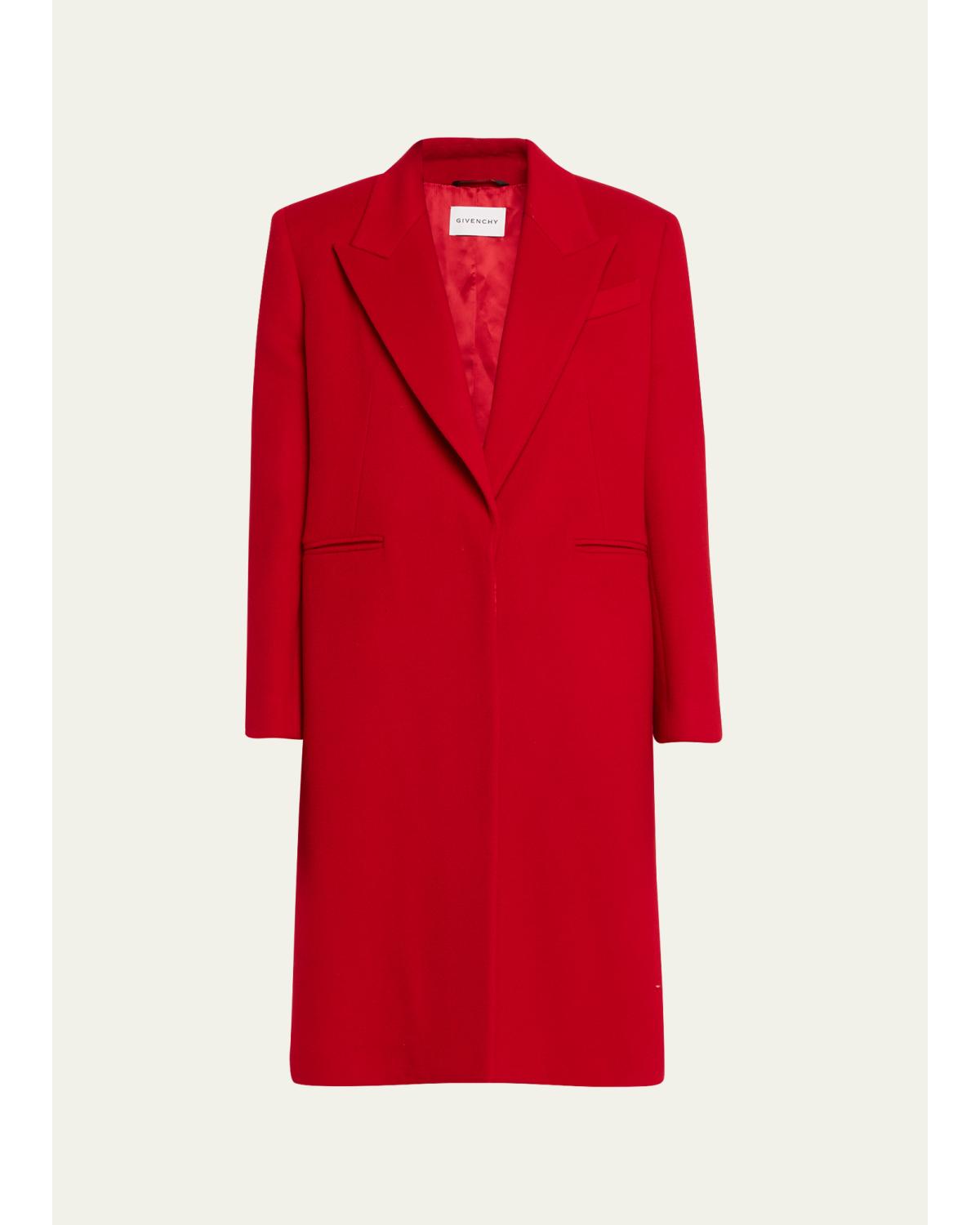 Single-Breasted Mid-Length Coat