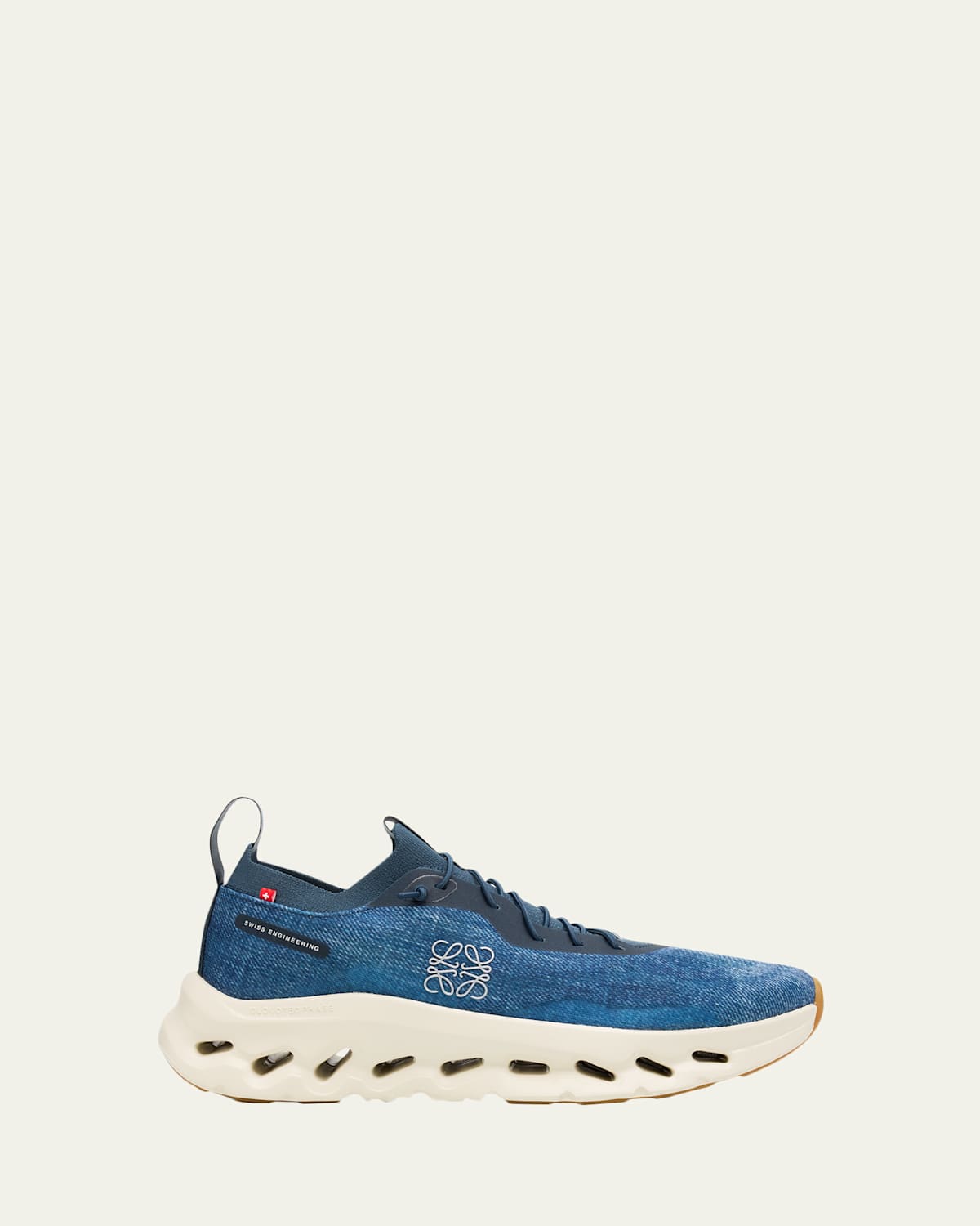 Loewe Cloudtilt Denim Sneakers In Blue