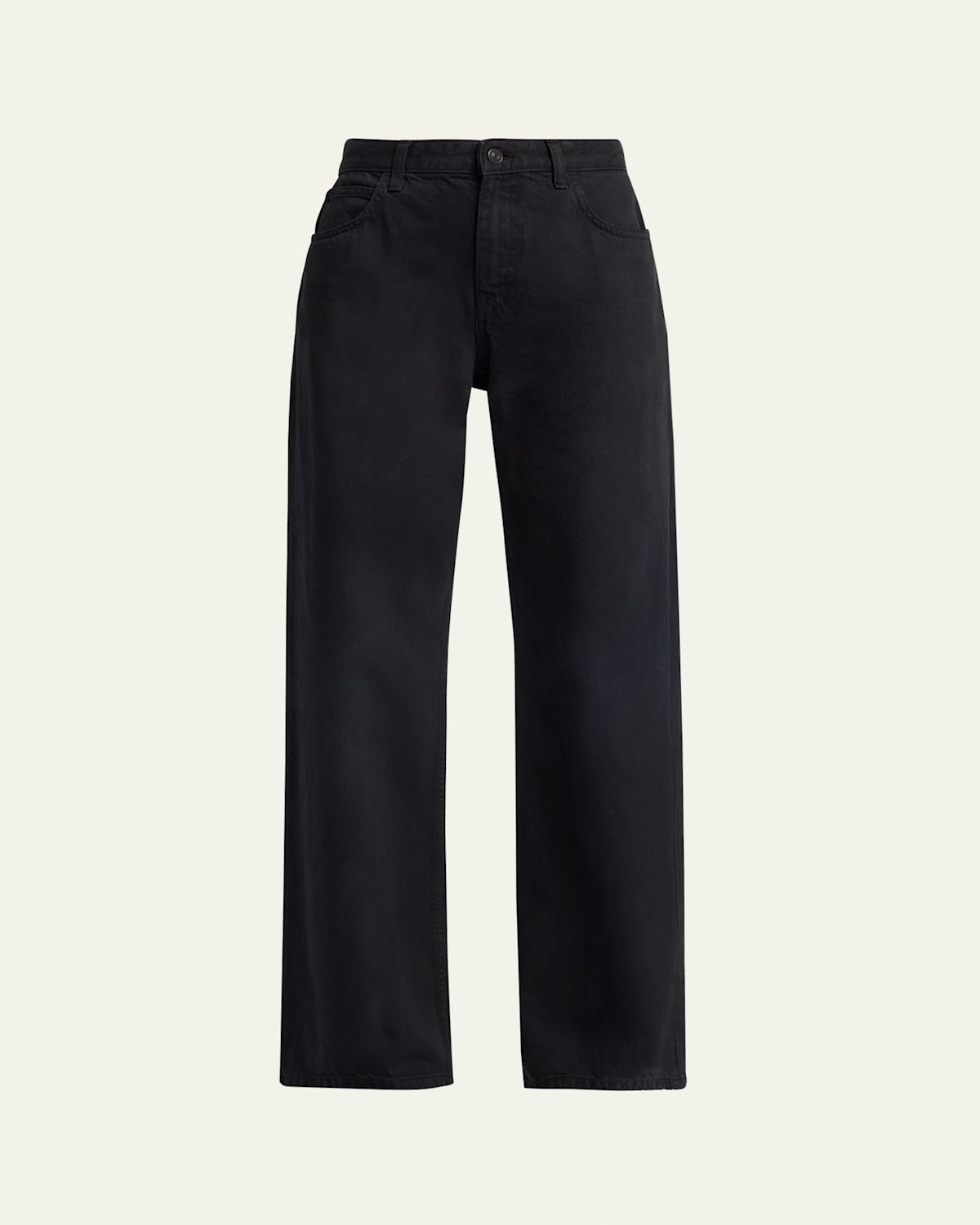 The Row Eglitta Straight-leg Jeans In Black