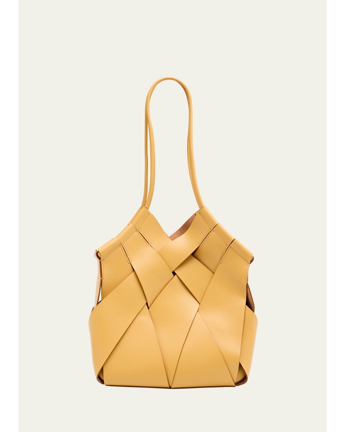 Charlotte Woven Leather Shoulder Bag