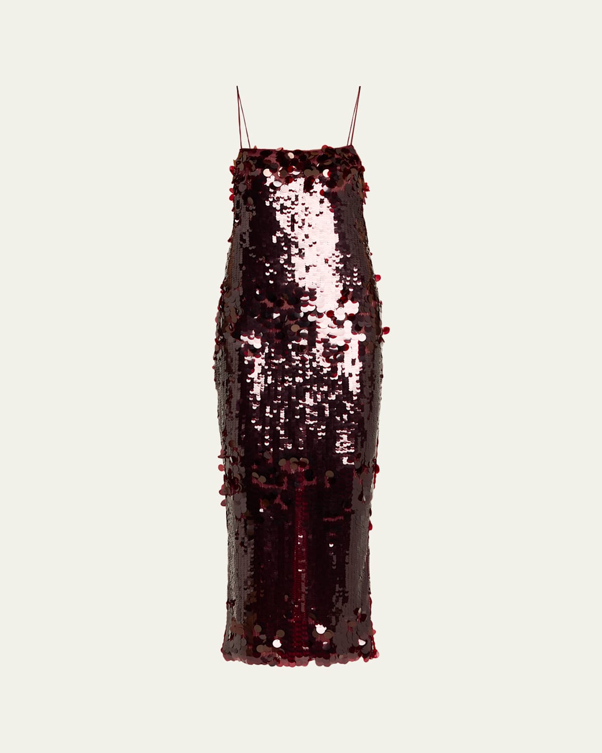 Retroféte Alana Sequined Midi Dress In Red