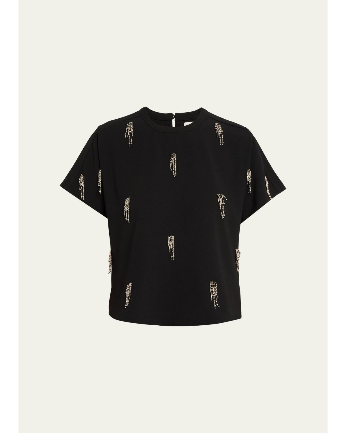 Abelia Embellished Crewneck T-Shirt