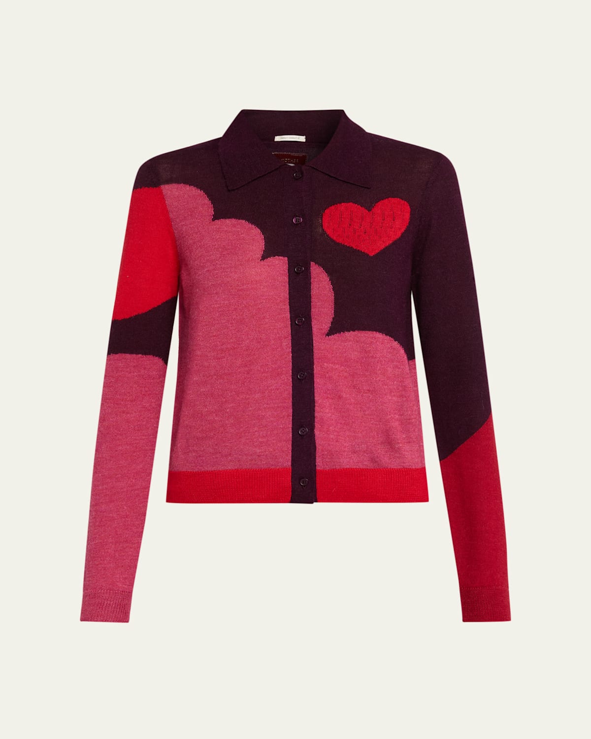 Mother The Racquet Cardigan In Pink