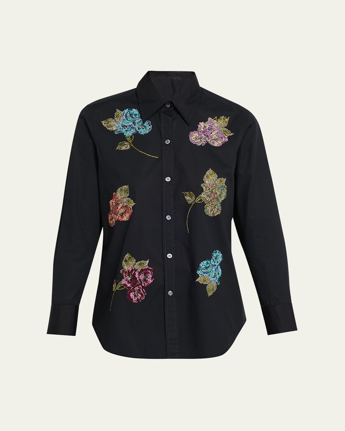 Libertine Primrose Embellished New Classic Shirt In Black