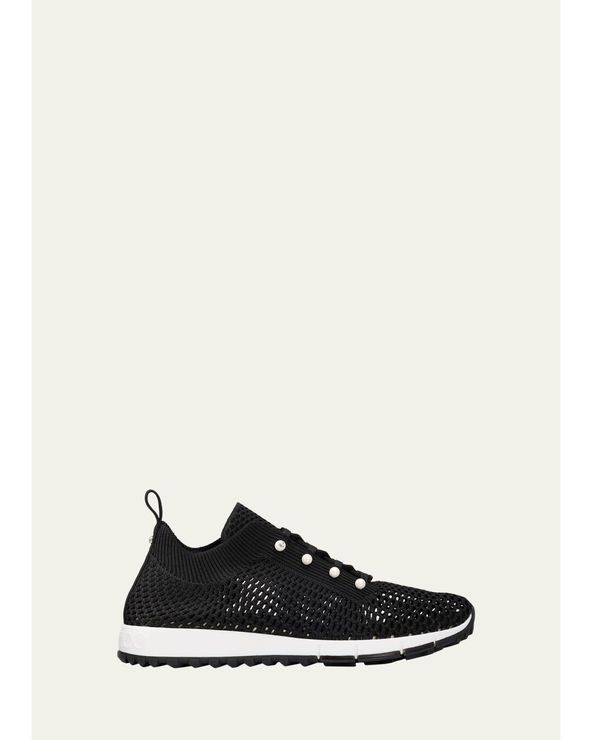 Veles Imitation Pearl-Embellished Sneakers