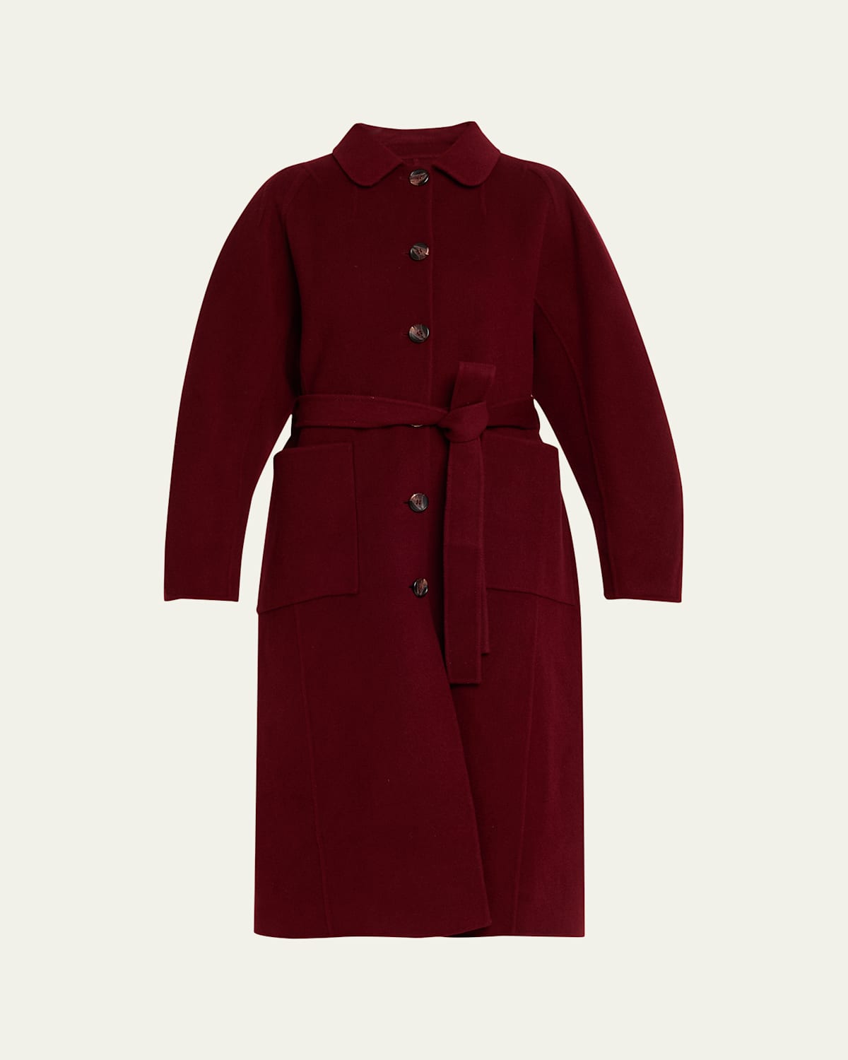 Ulla Johnson Sylvaine Flutter-sleeve Midi Dress In Burgundy
