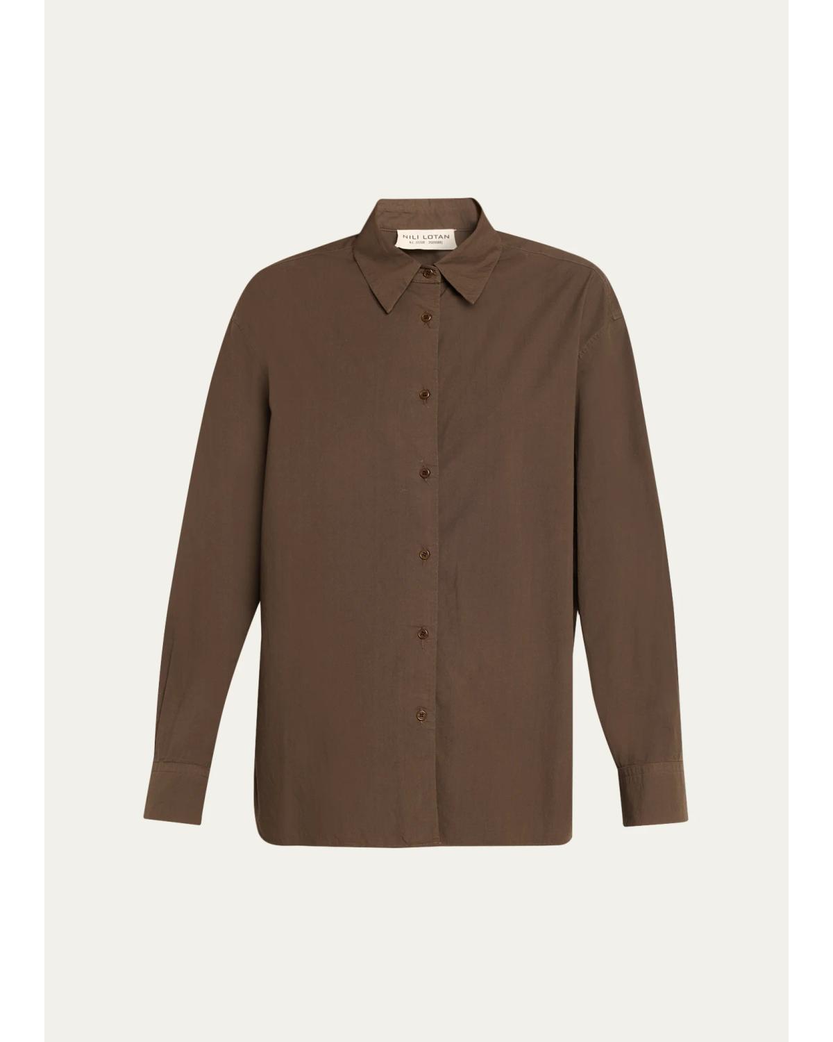 Amante Cotton Oversized Button-Down Shirt