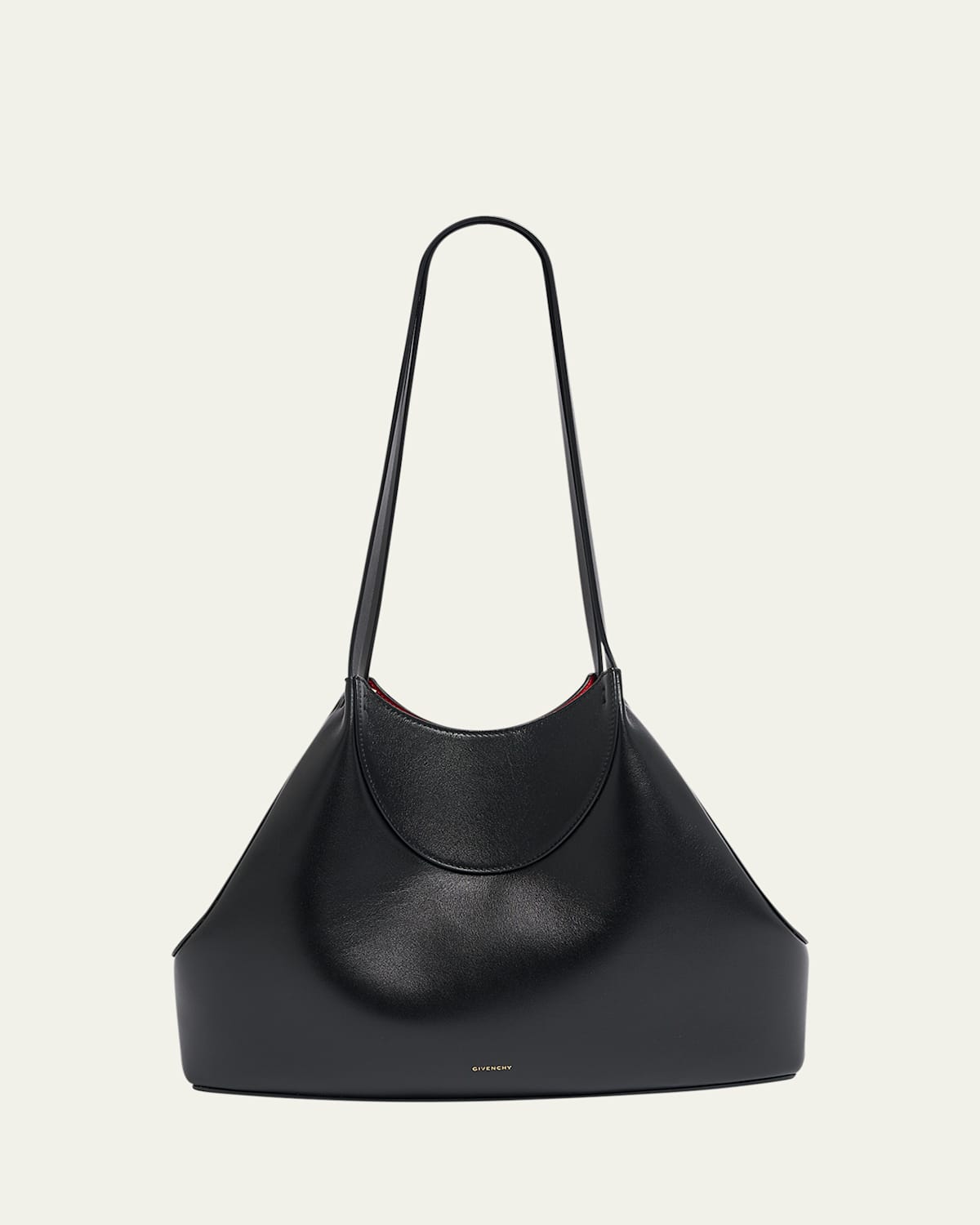 Givenchy Facet Cabas Small Shoulder Bag In Grain Leather In Black
