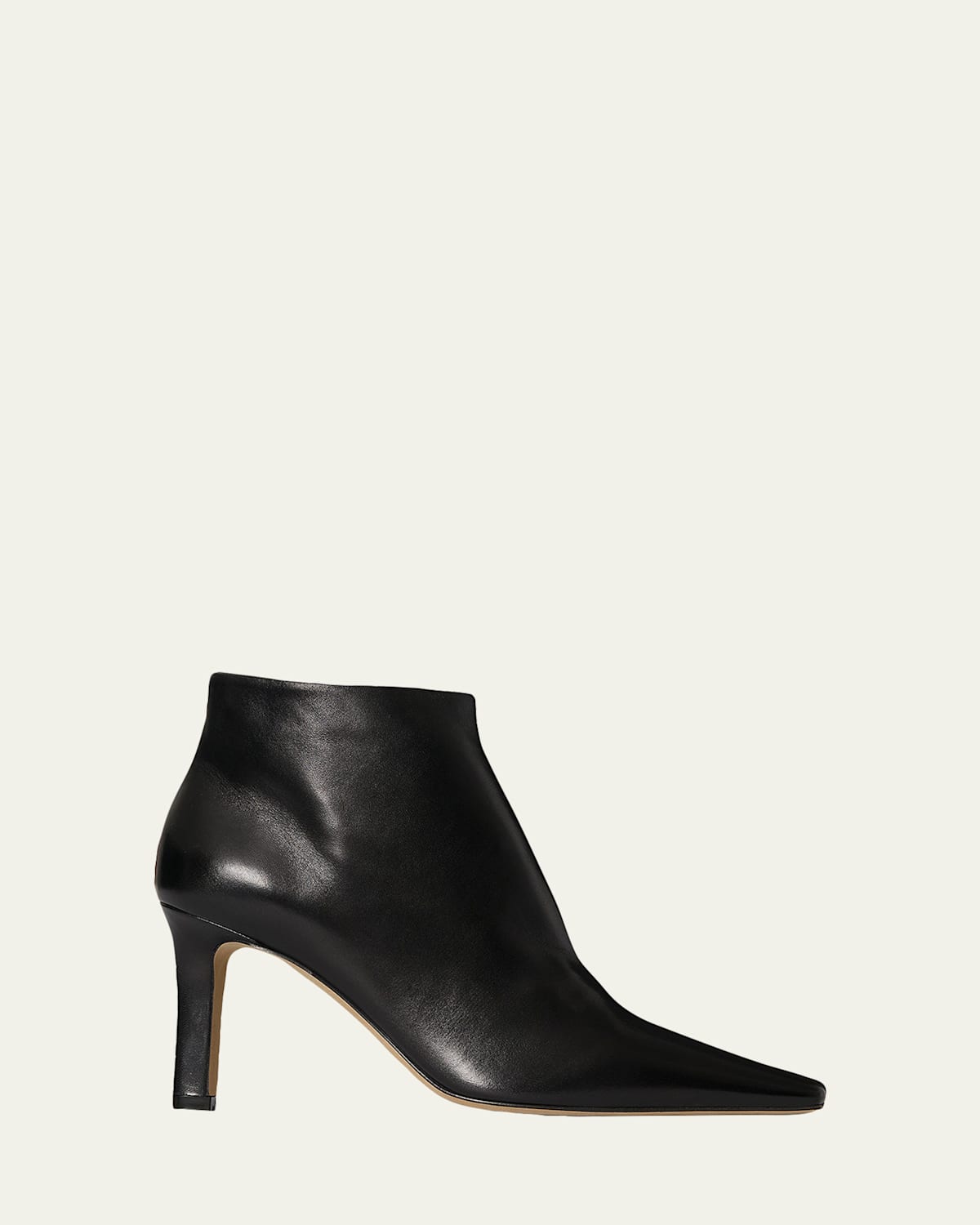 The Row 80mm Carla Leather Ankle Boots In Black