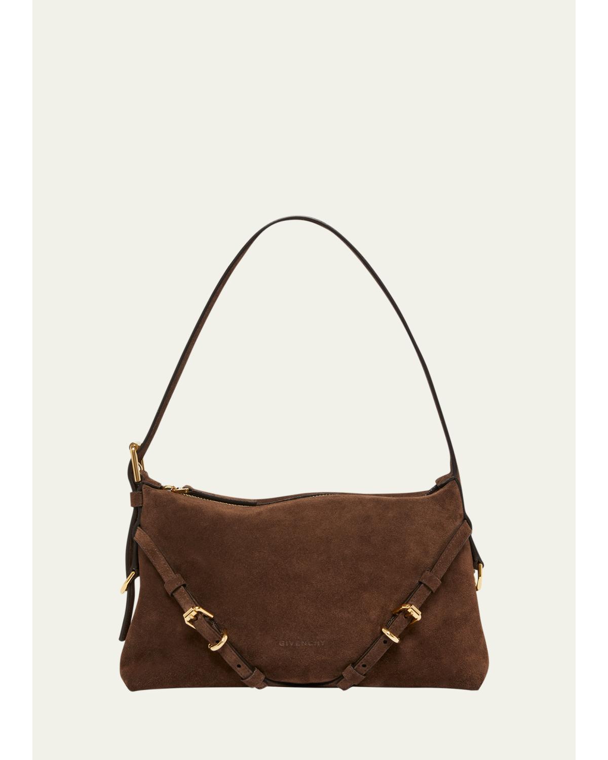 Mini Voyou Suede Shoulder Bag