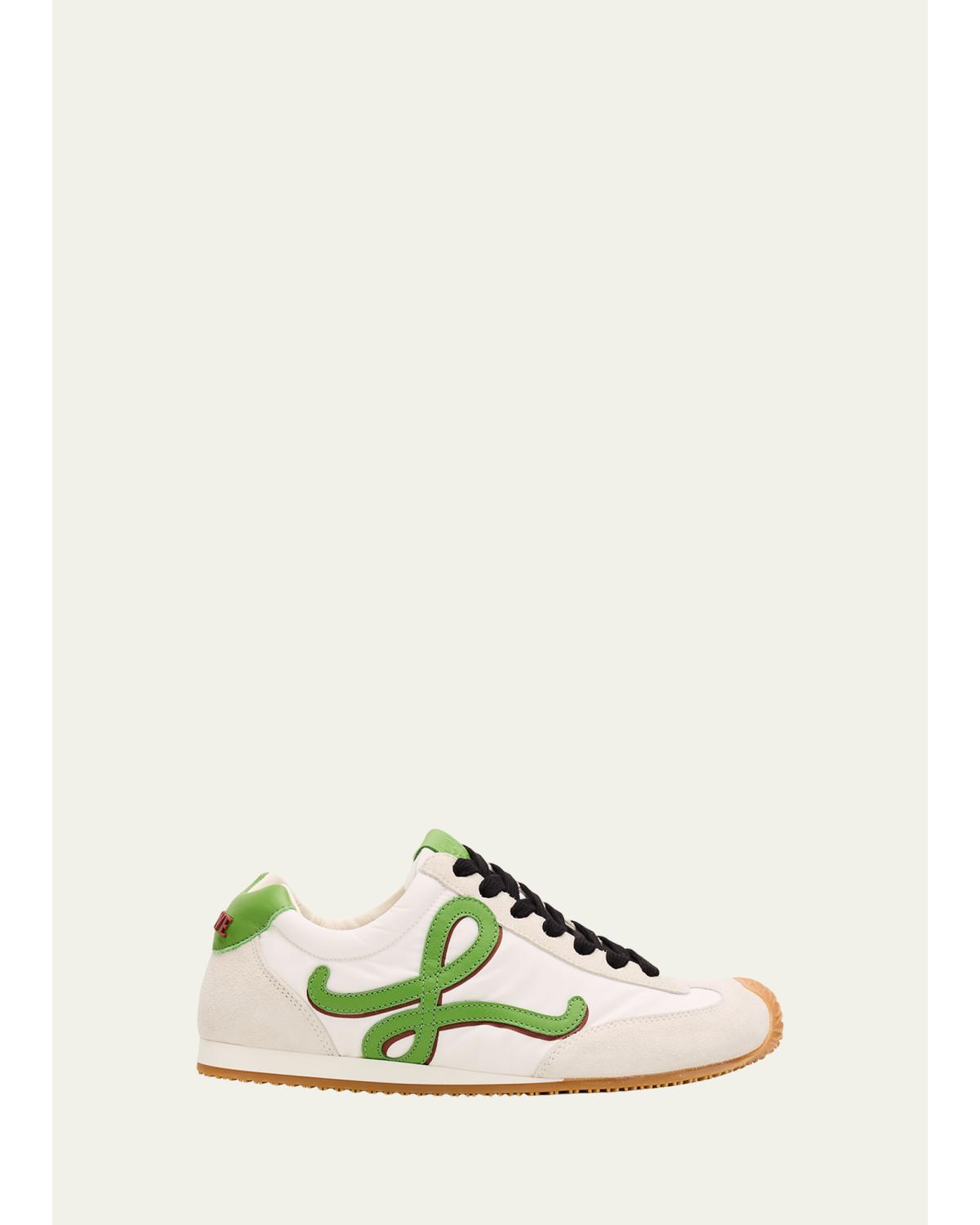 Ballet Runner Mixed Leather Sneakers