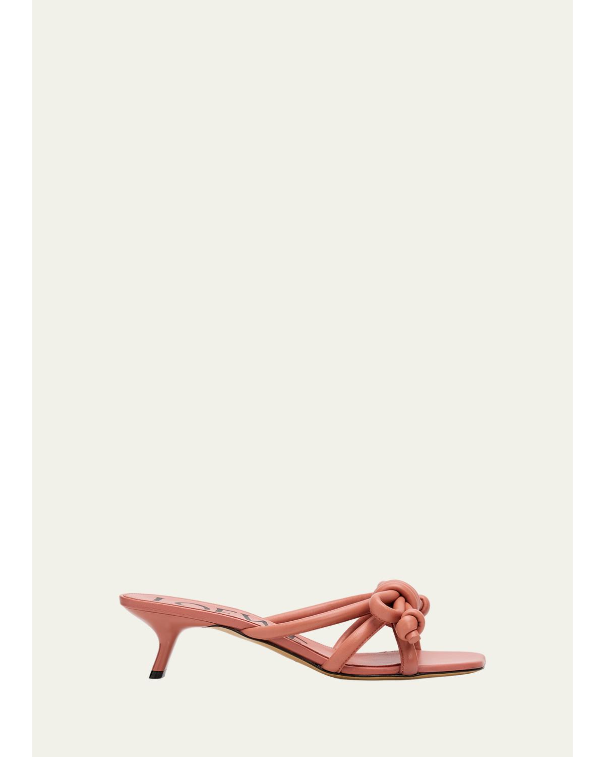 45Mm Flamenco Leather Knot Sandals