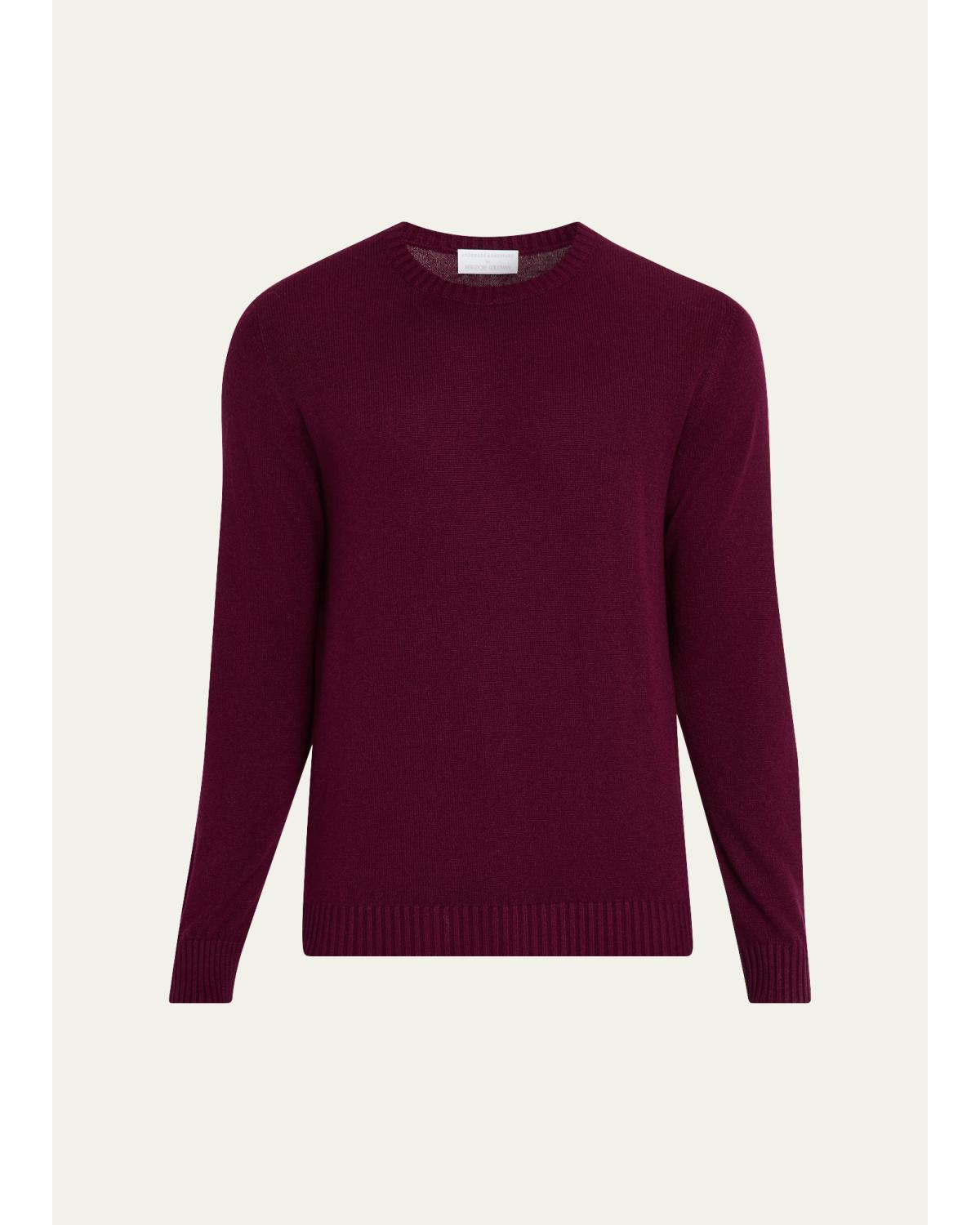 Men'S Silk And Cashmere Crewneck Sweater