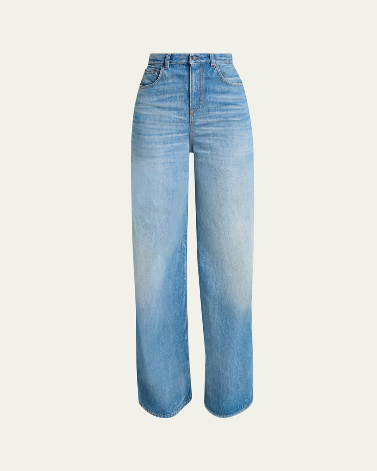 Chloé Wide-leg High-rise Jeans In Blue