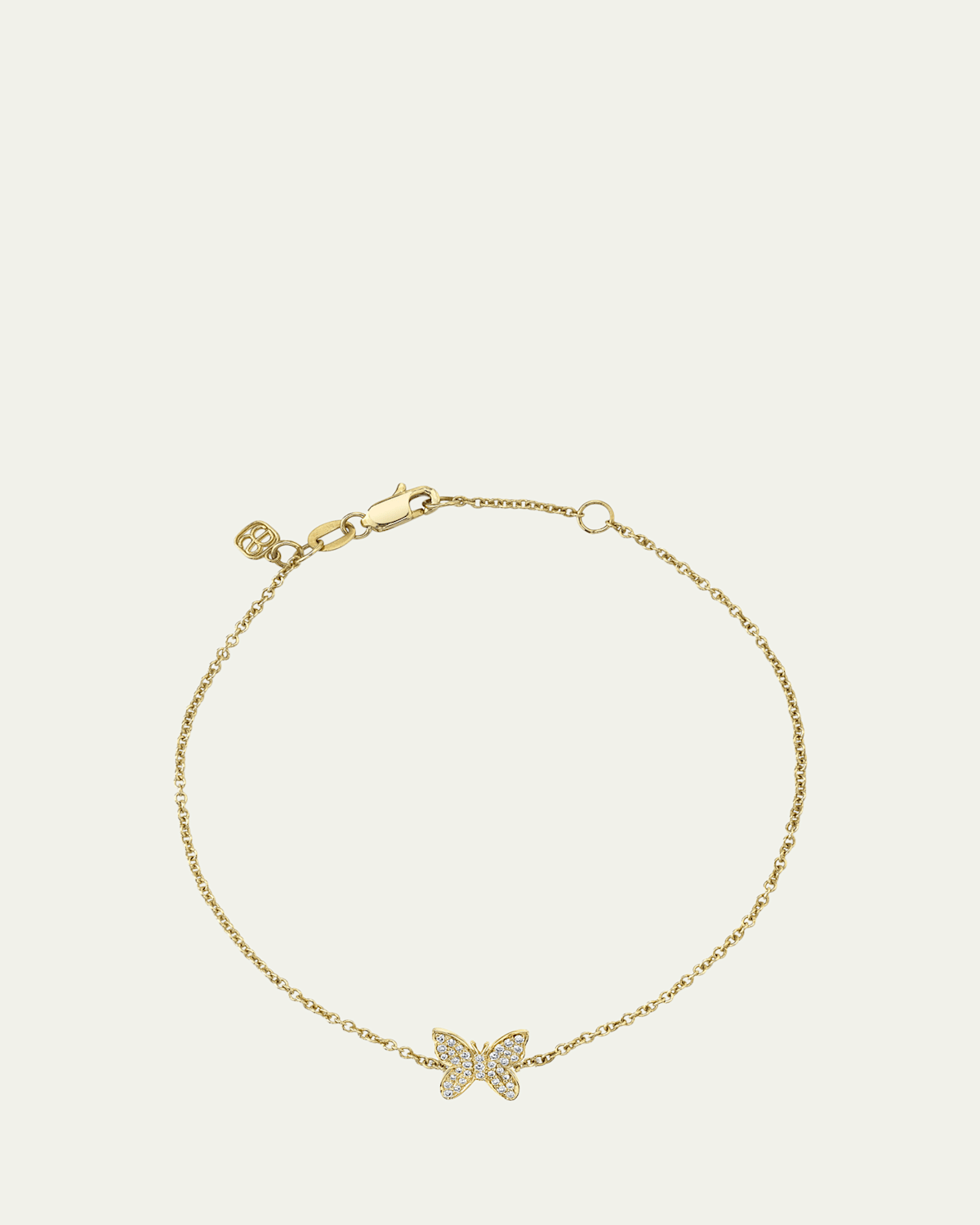 Sydney Evan 14K Gold Diamond Butterfly Bracelet