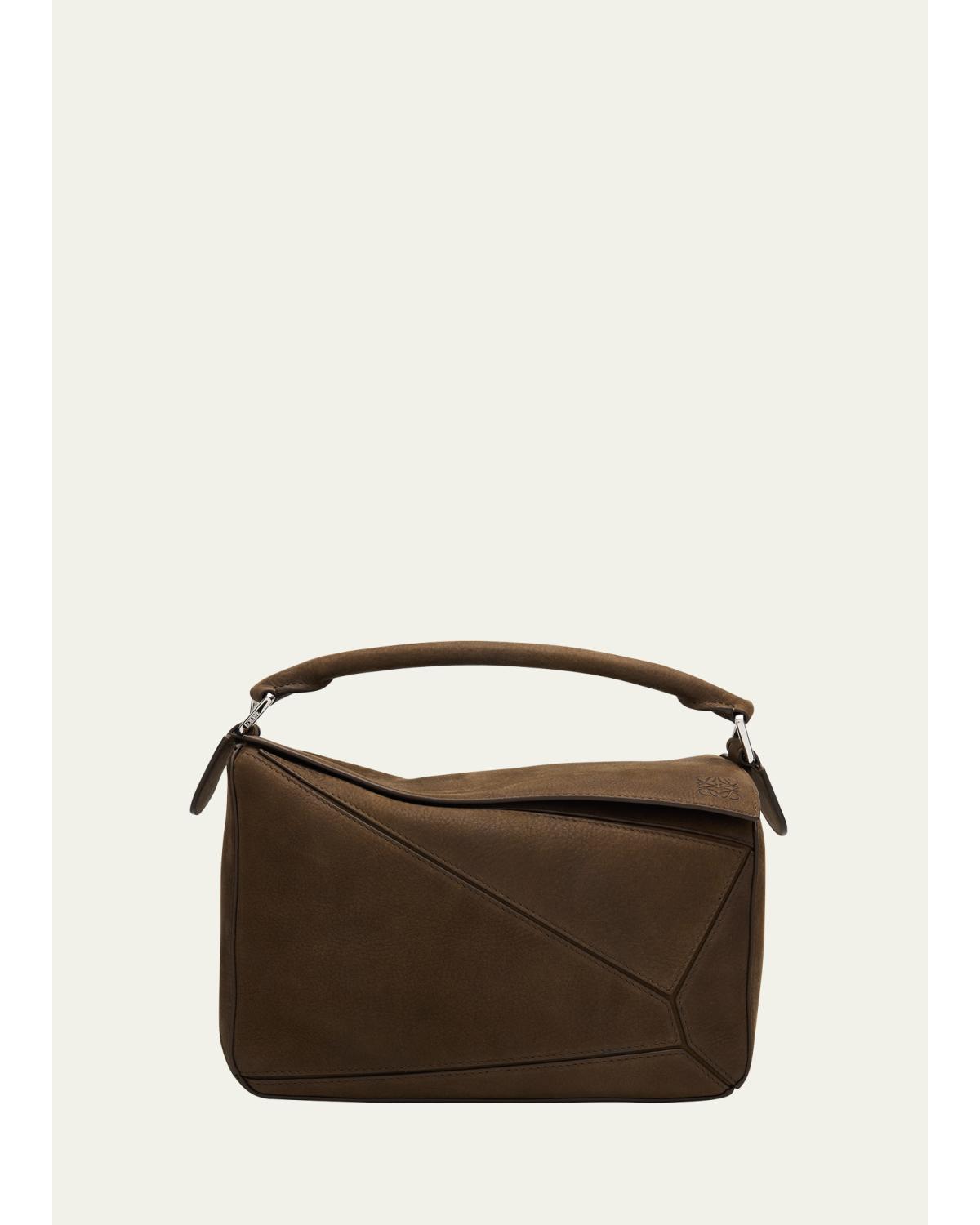 Puzzle Small Top-Handle Bag in Smooth Leather