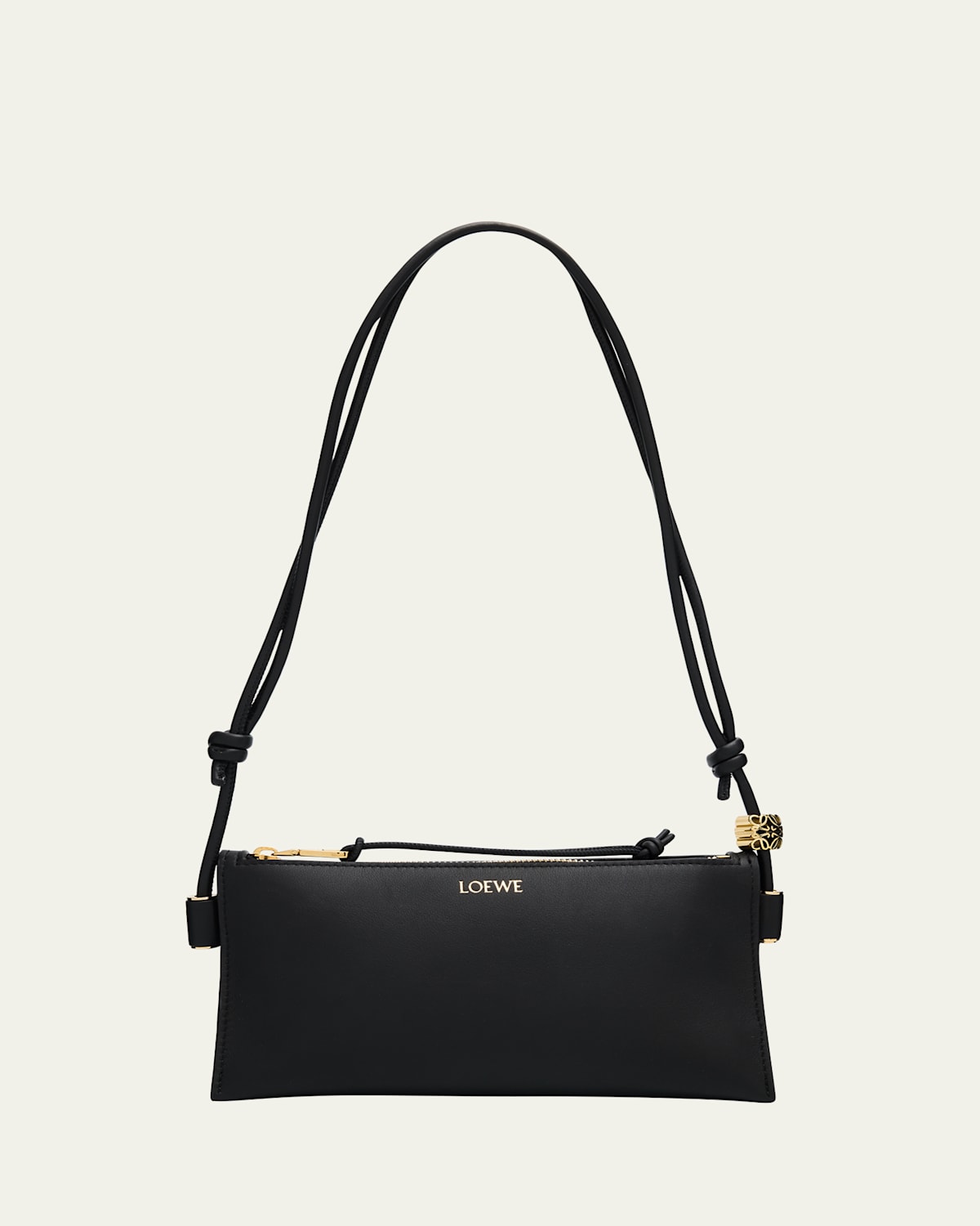Loewe Joya Nappa Leather Crossbody Pouch Bag In Black