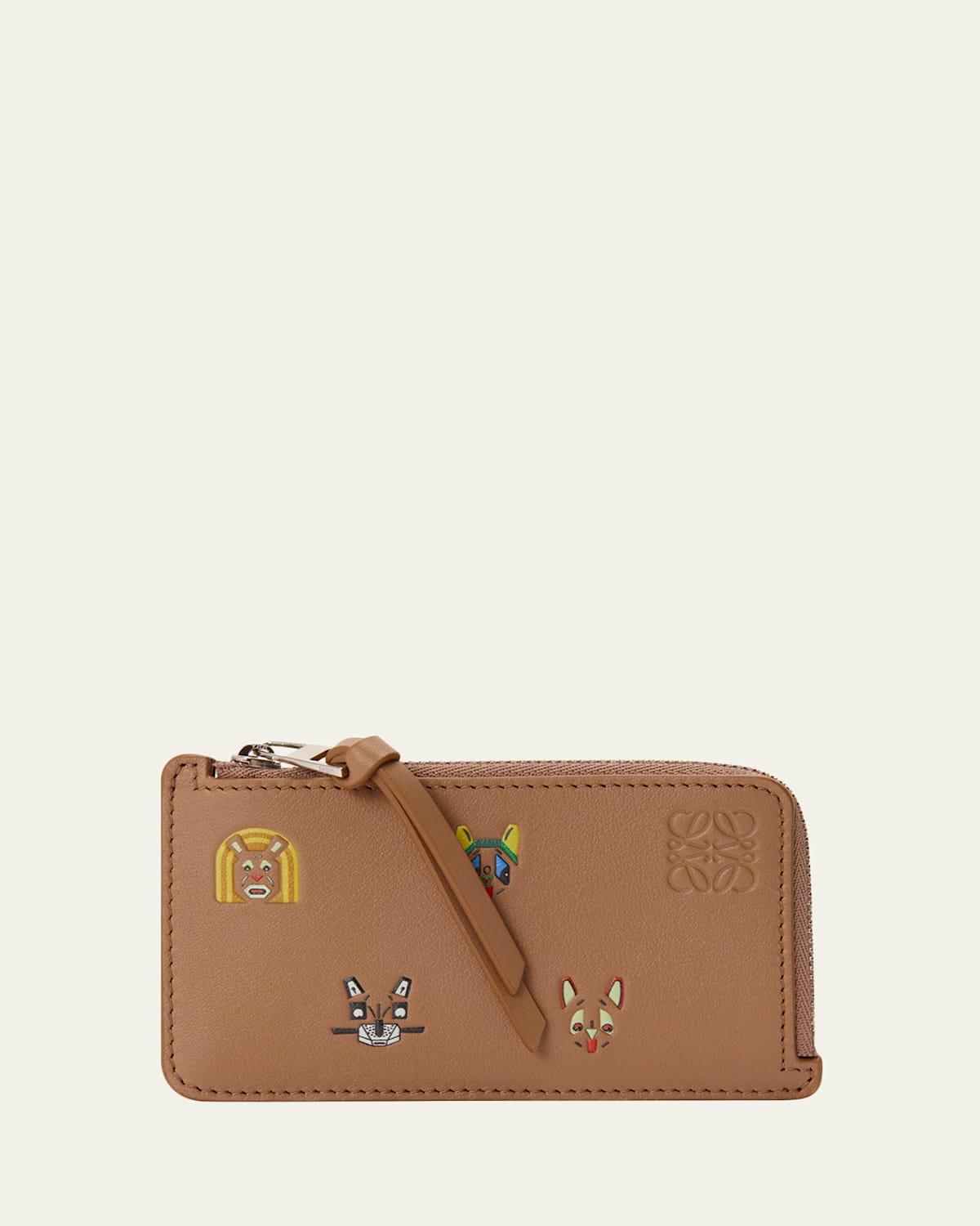 Loewe X Louis Wain Zip-top Wallet In Leather In Brown