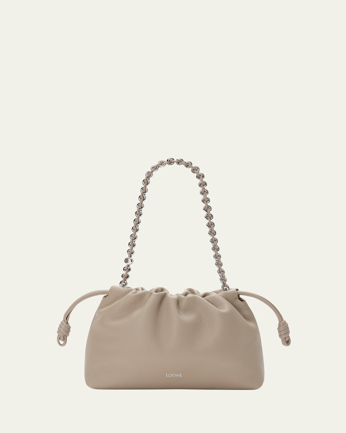 Loewe Flamenco Medium Shoulder Bag In Leather In Brown
