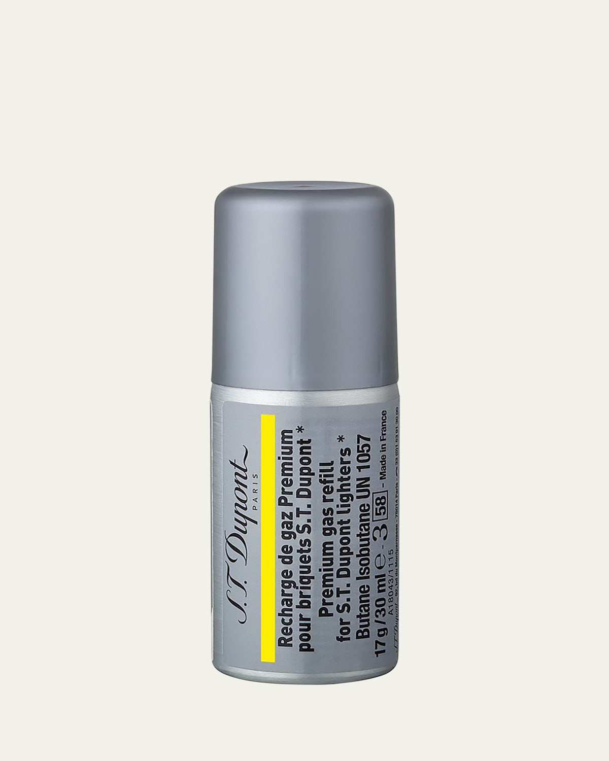 St Dupont Yellow Gas Refill, 1 Oz. In Gray