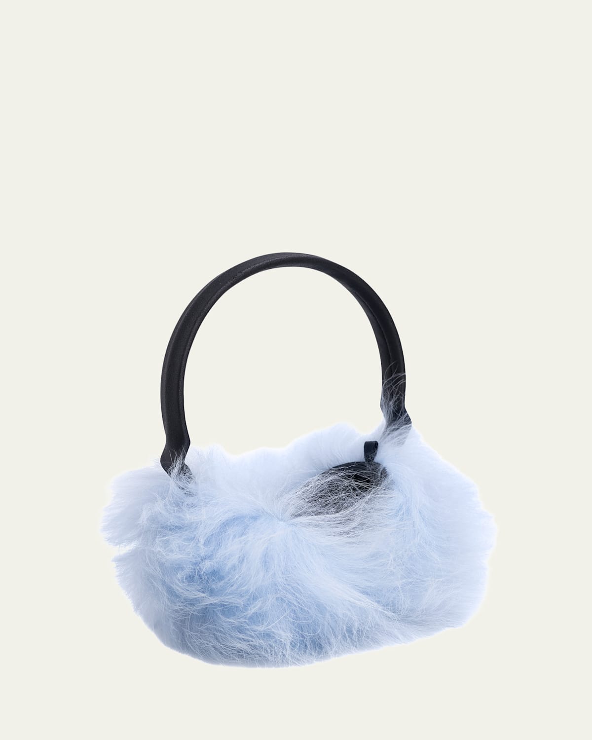 Gorski Select Lamb Earmuffs With Leather Frame In Blue