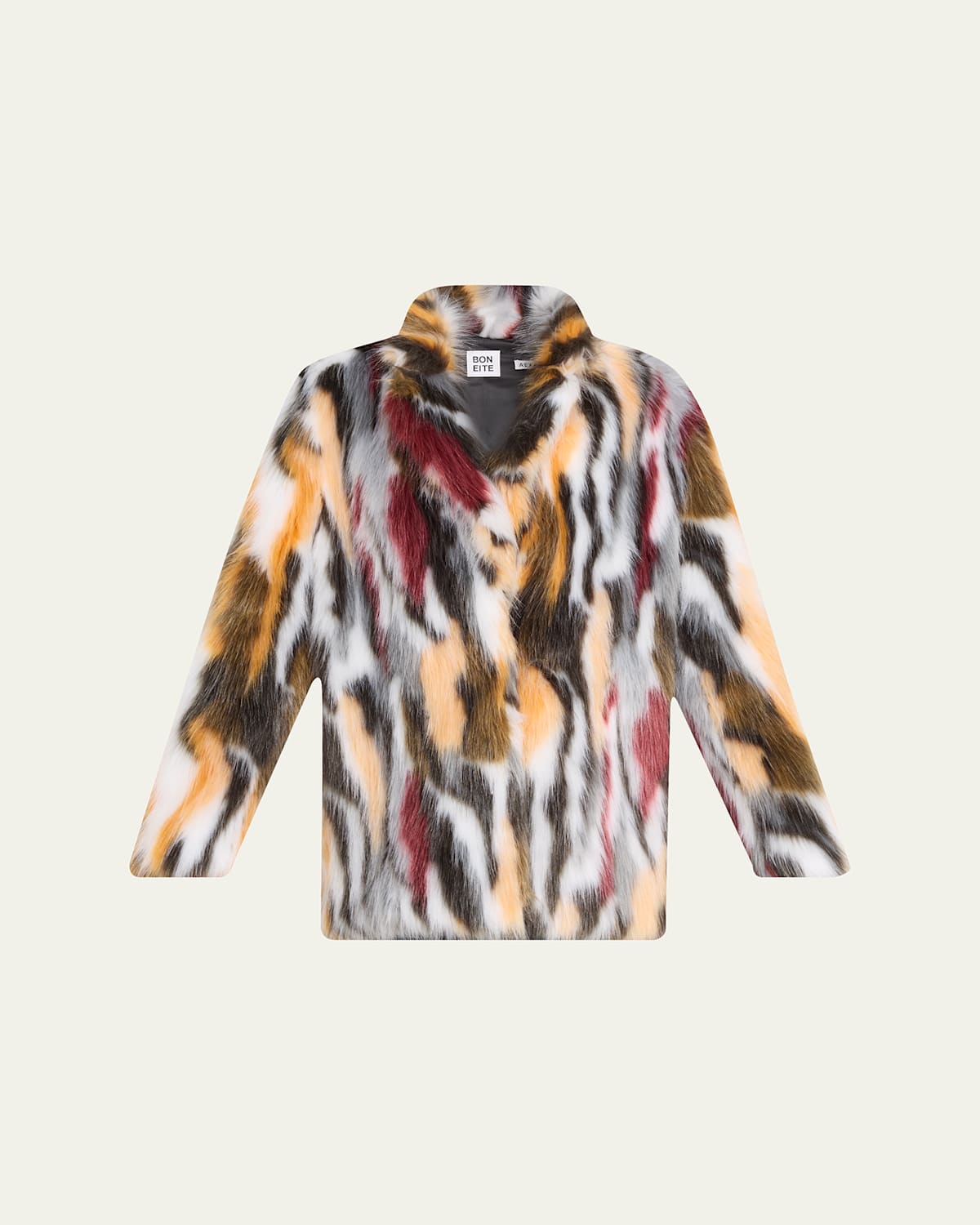 Aexae Spotted Faux Fur Jacket In Multi