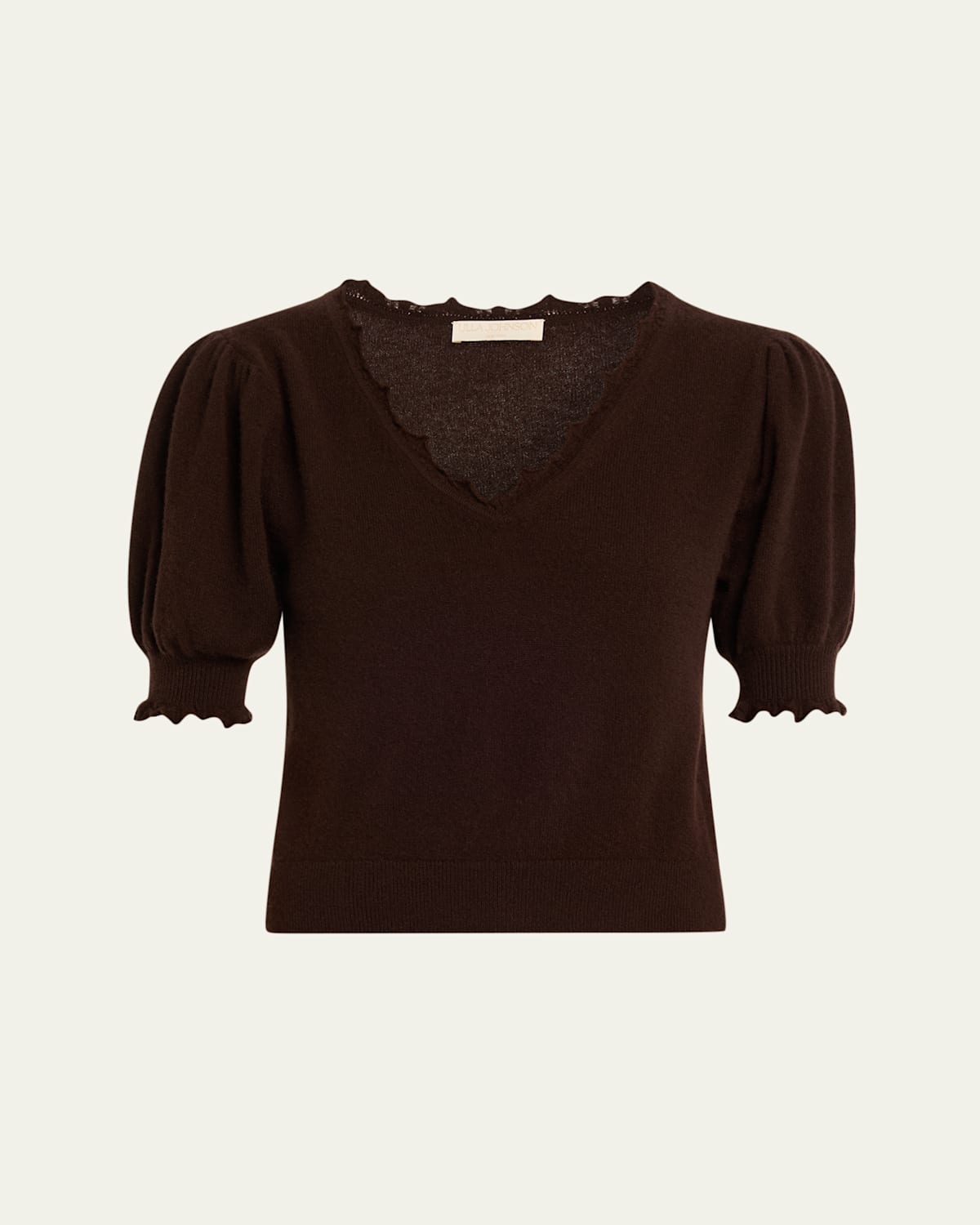 Ulla Johnson Polline Cashmere Short-sleeve Top