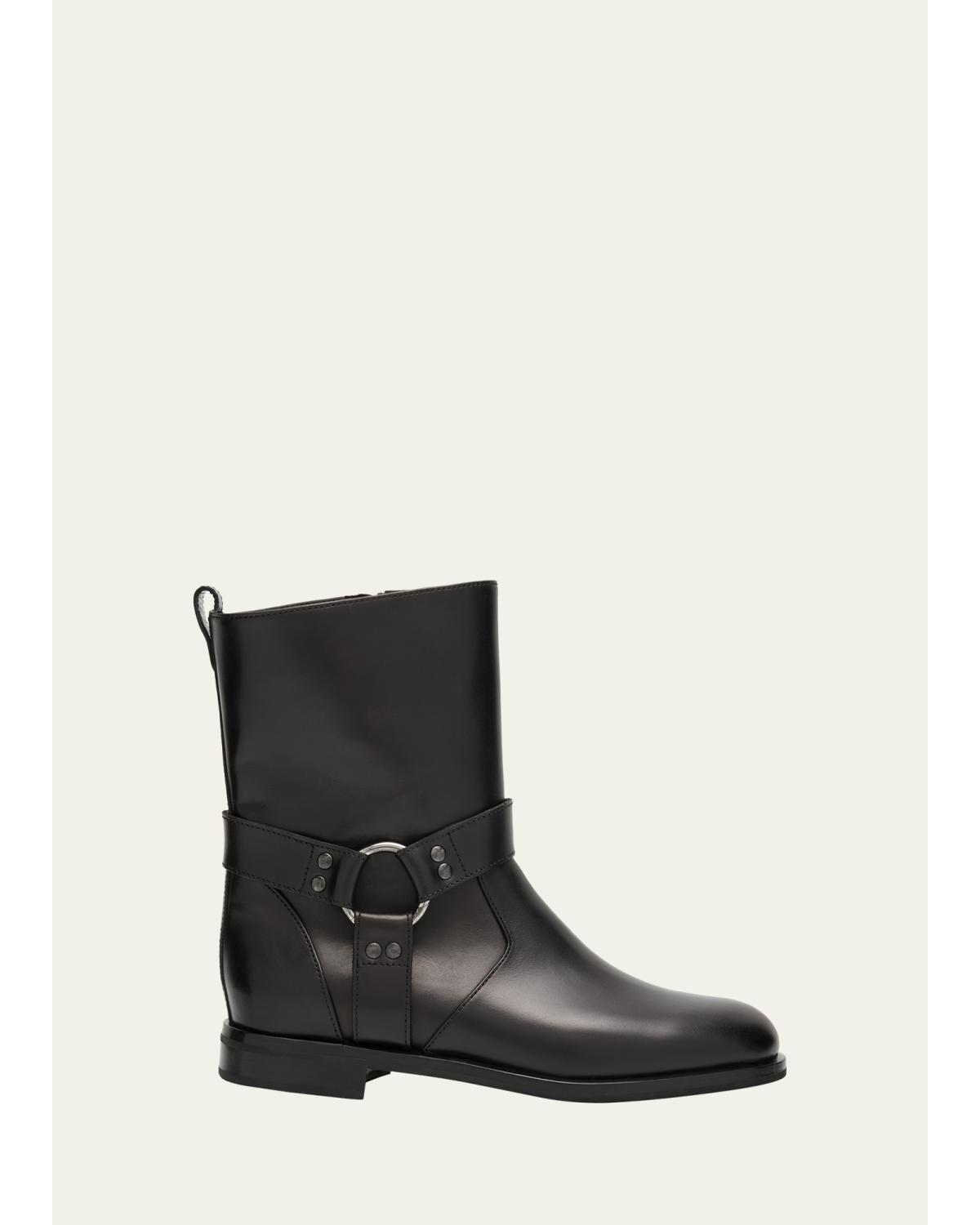 Calica Leather Moto Ankle Booties