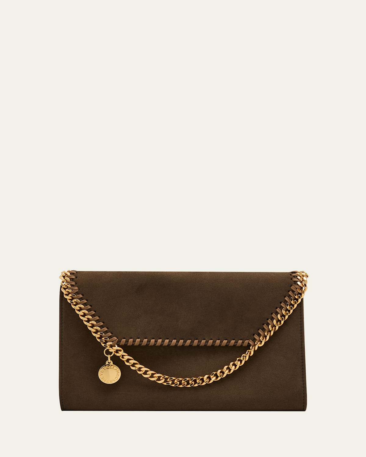 Stella Mccartney Falabella Wallet Crossbody Bag In Brown
