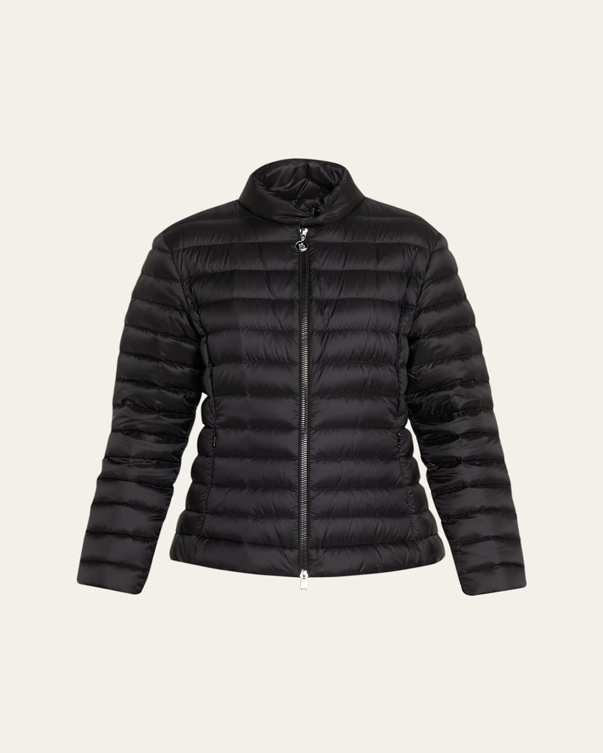 Moncler Igelle Slim Short Down Jacket In Black