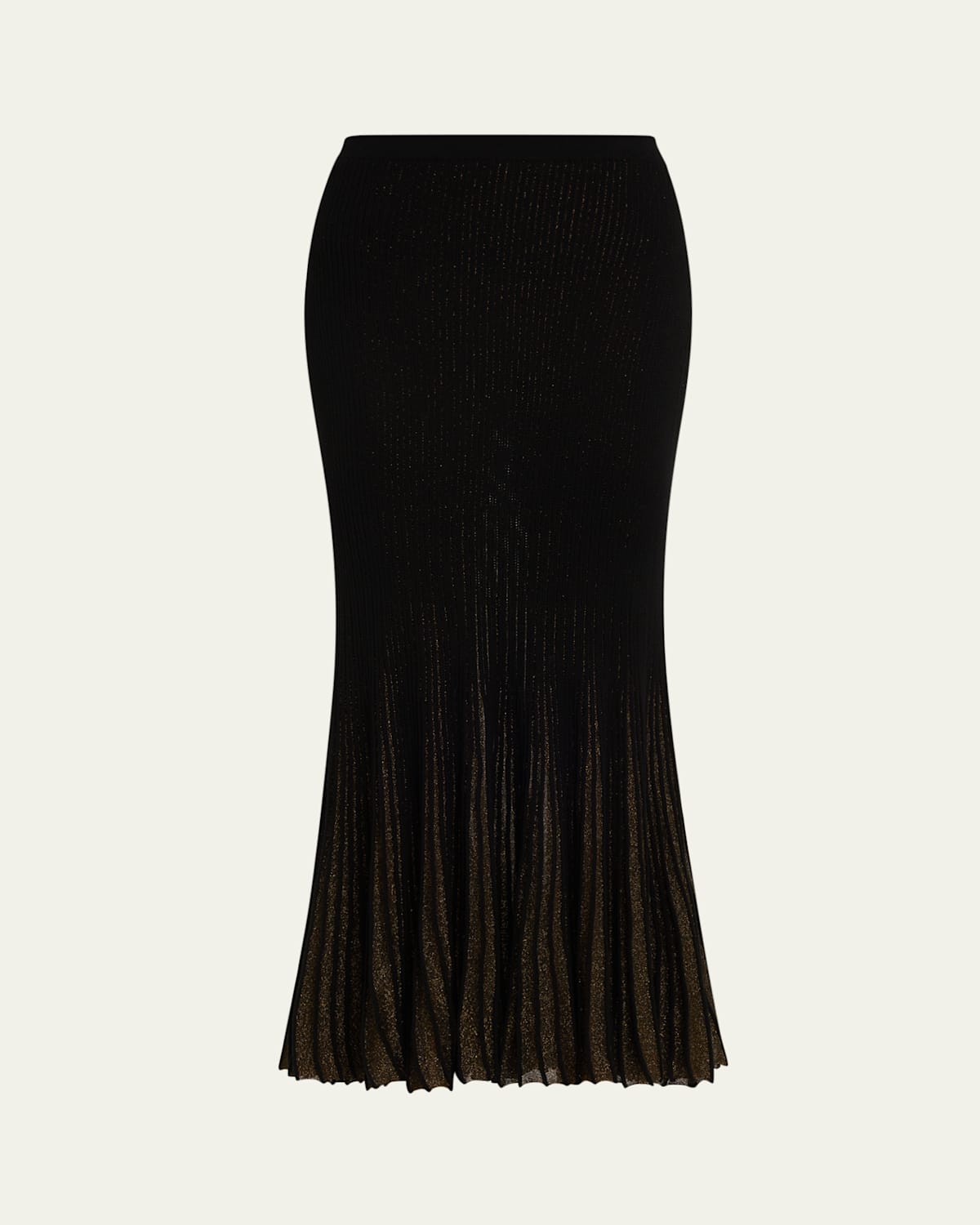 Ulla Johnson Vera Sparkly Knit Midi Skirt In Black
