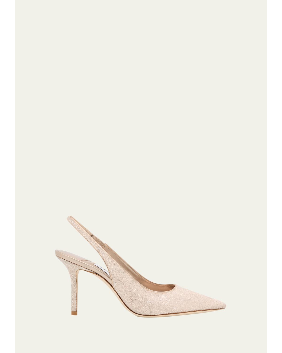 85Mm Love Glittered Slingback