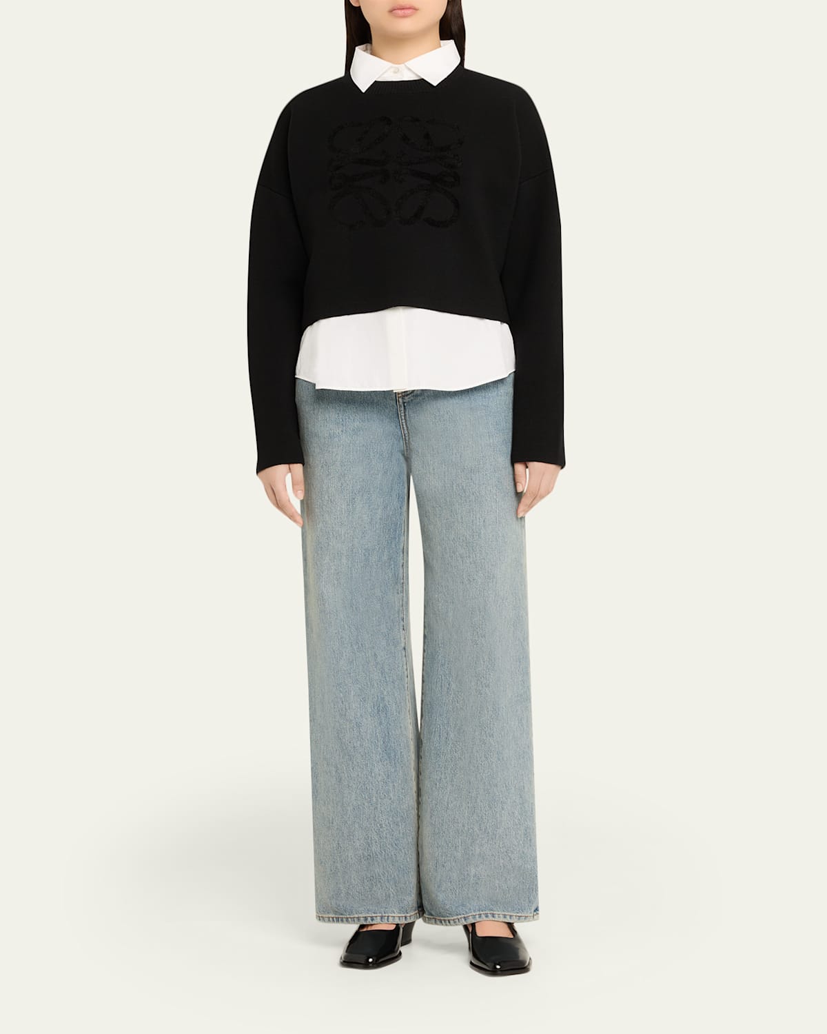 Anagram Wool-Blend Sweater