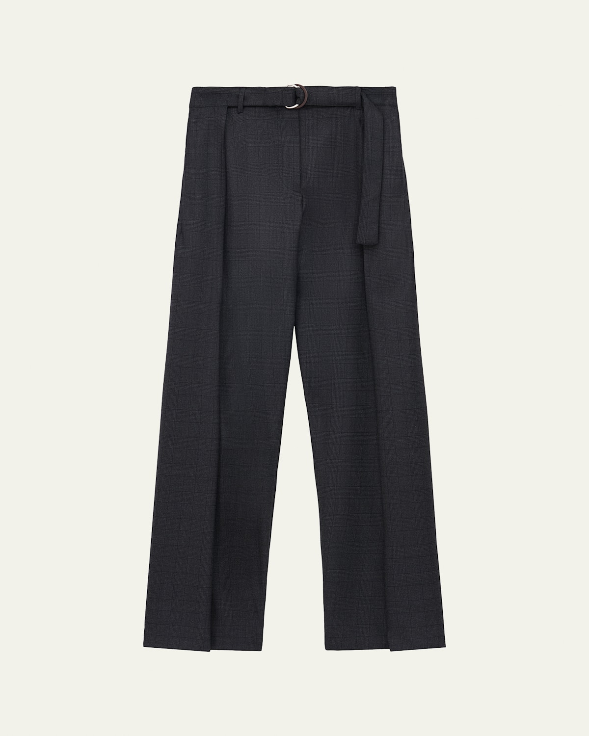 Loewe Belted Wool Cotton Trousers