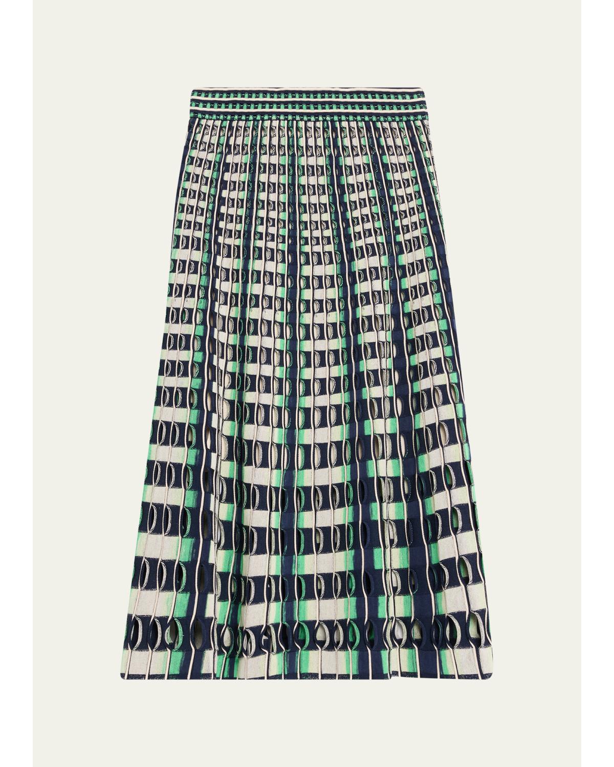 Drue Openwork Midi Skirt