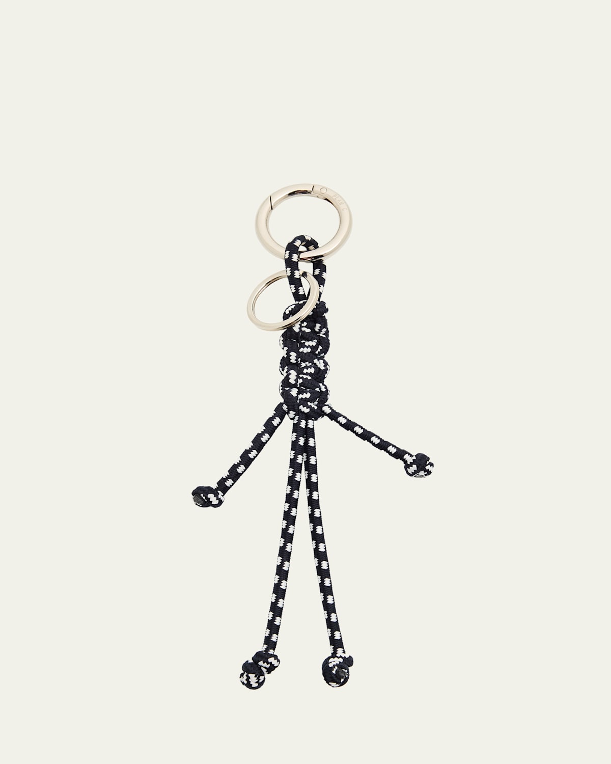 Plan C Woven Lanyard Keychain In Black