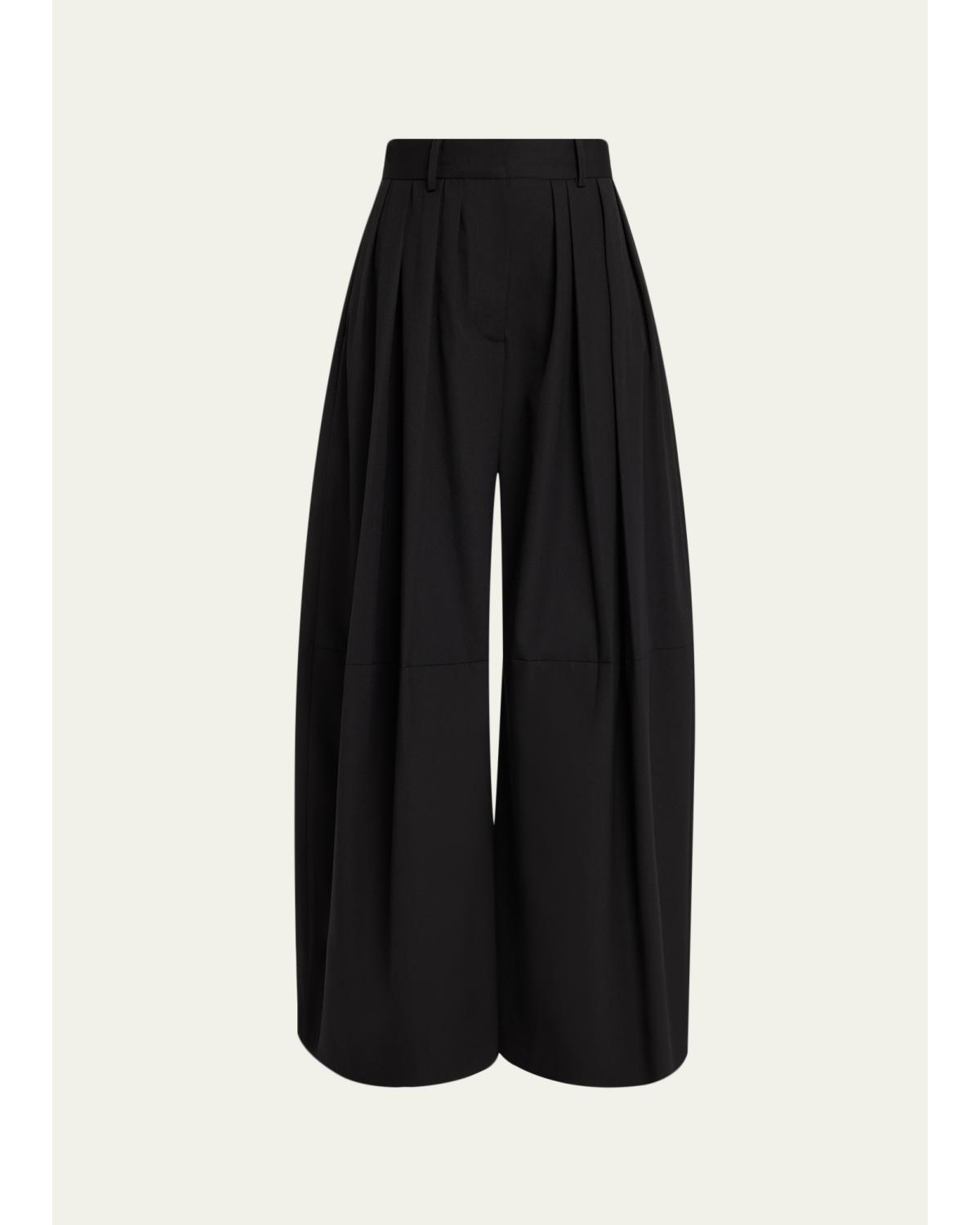 Stona Pleated Wool Pants