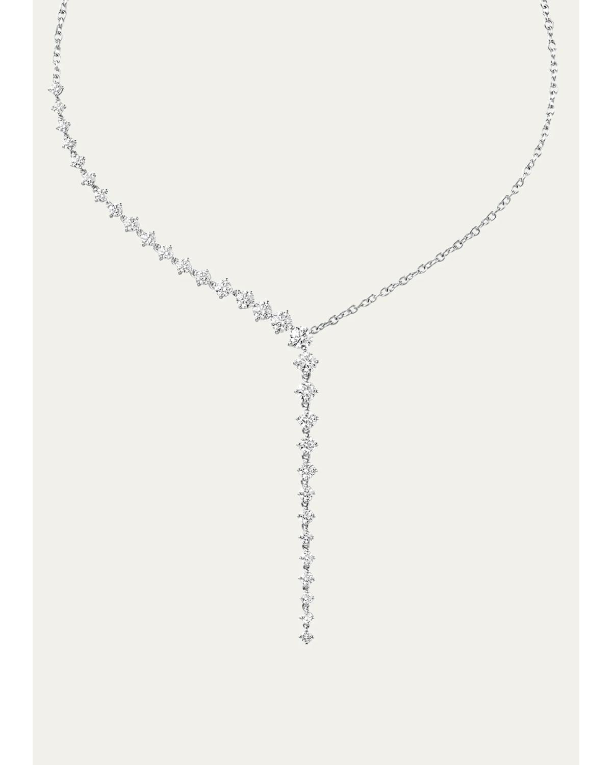 Aria Cascade Diamond Lariat Necklace