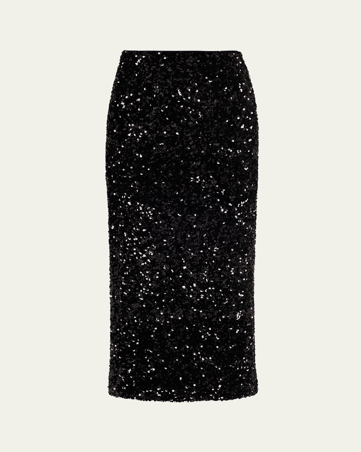 Sequined Velvet Midi Skirt