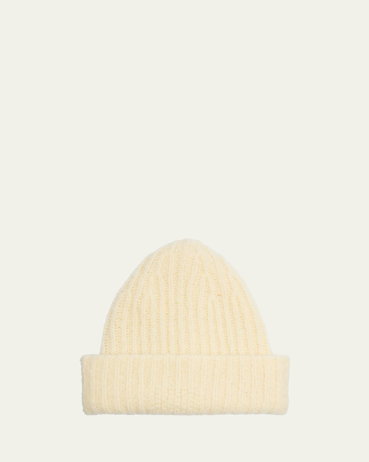 Guest In Residence Cloud Wool Ribbed Beanie In White