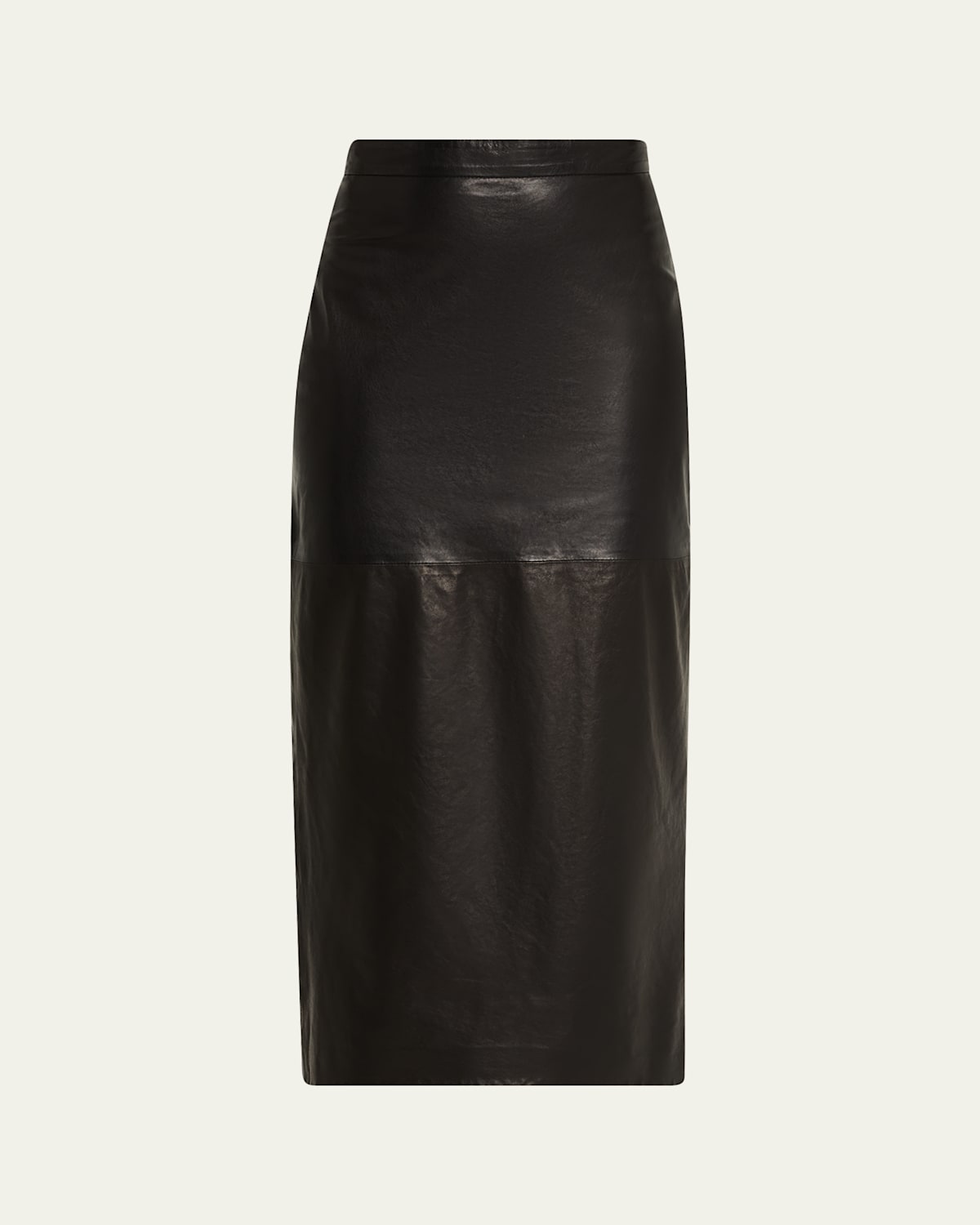 Heirlome Lexi Leather Pencil Midi Skirt In Black