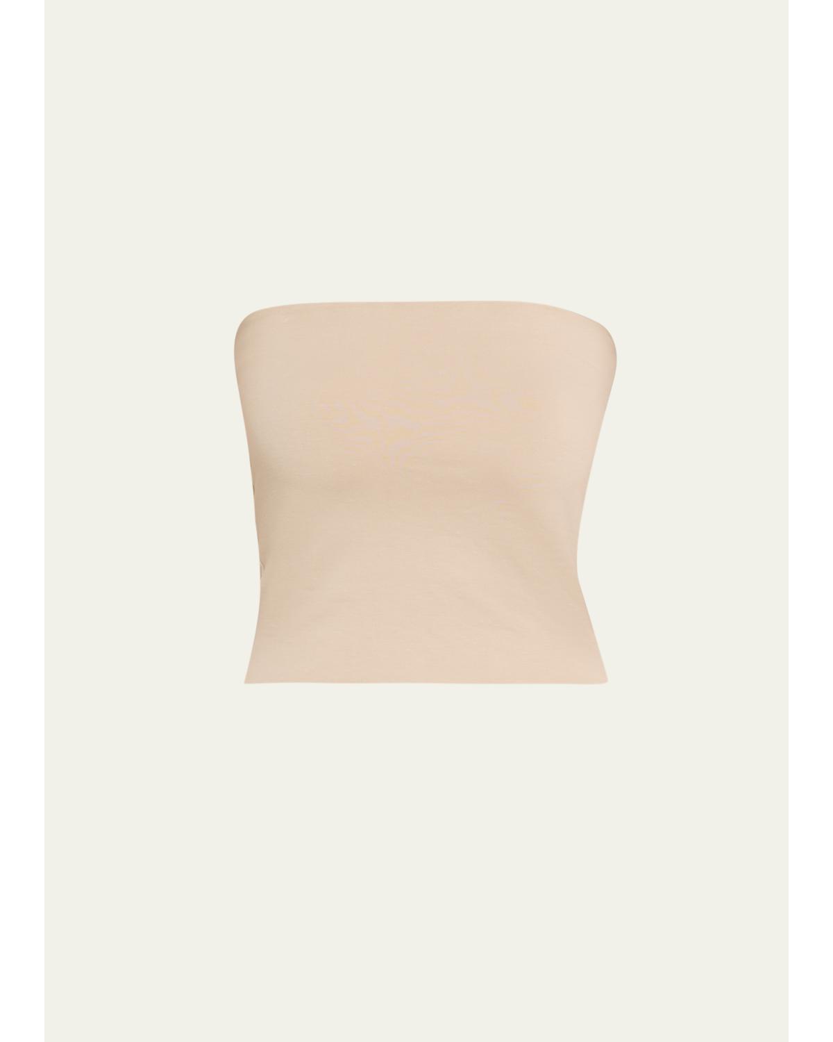Strapless Jersey Crop Tube Top
